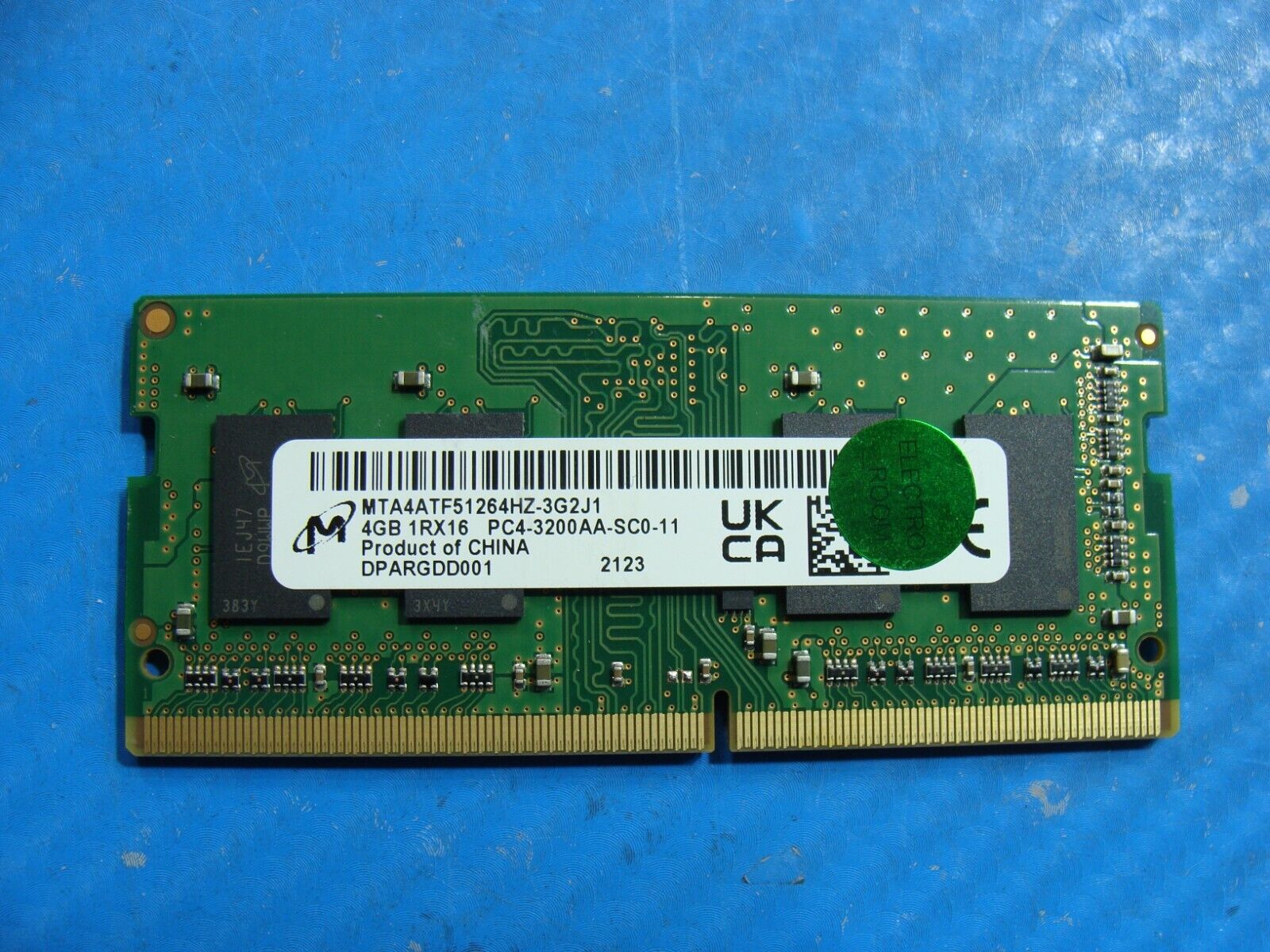 HP 22-df0003w Micron 4GB PC4-3200AA Memory RAM SO-DIMM MTA4ATF51264HZ-3G2J1