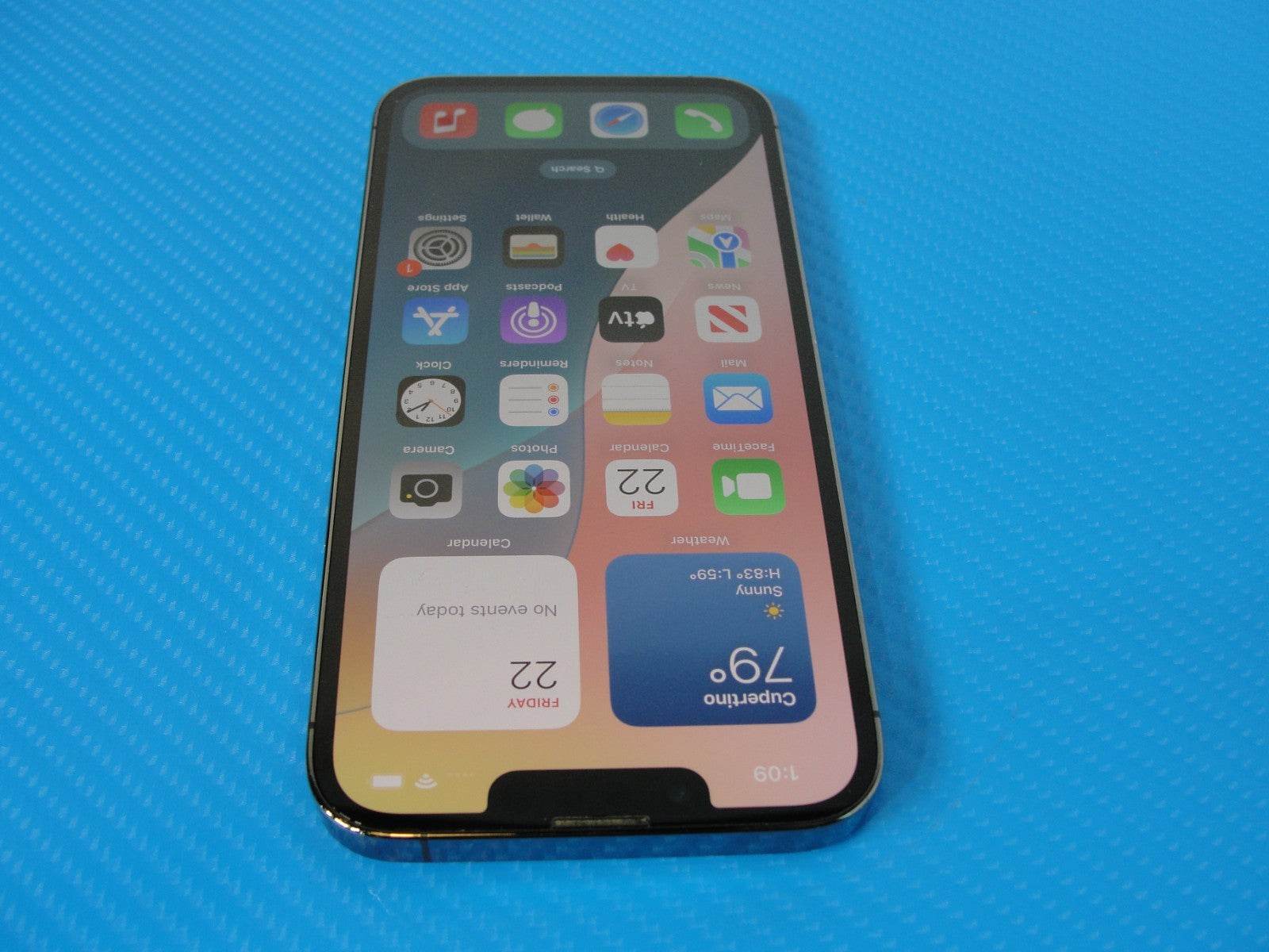 Apple iPhone 13 Pro | 256 GB AT&T MLQM3LL/A | Space Gray | Cracked Back /READ - Tested Computer Laptop Parts