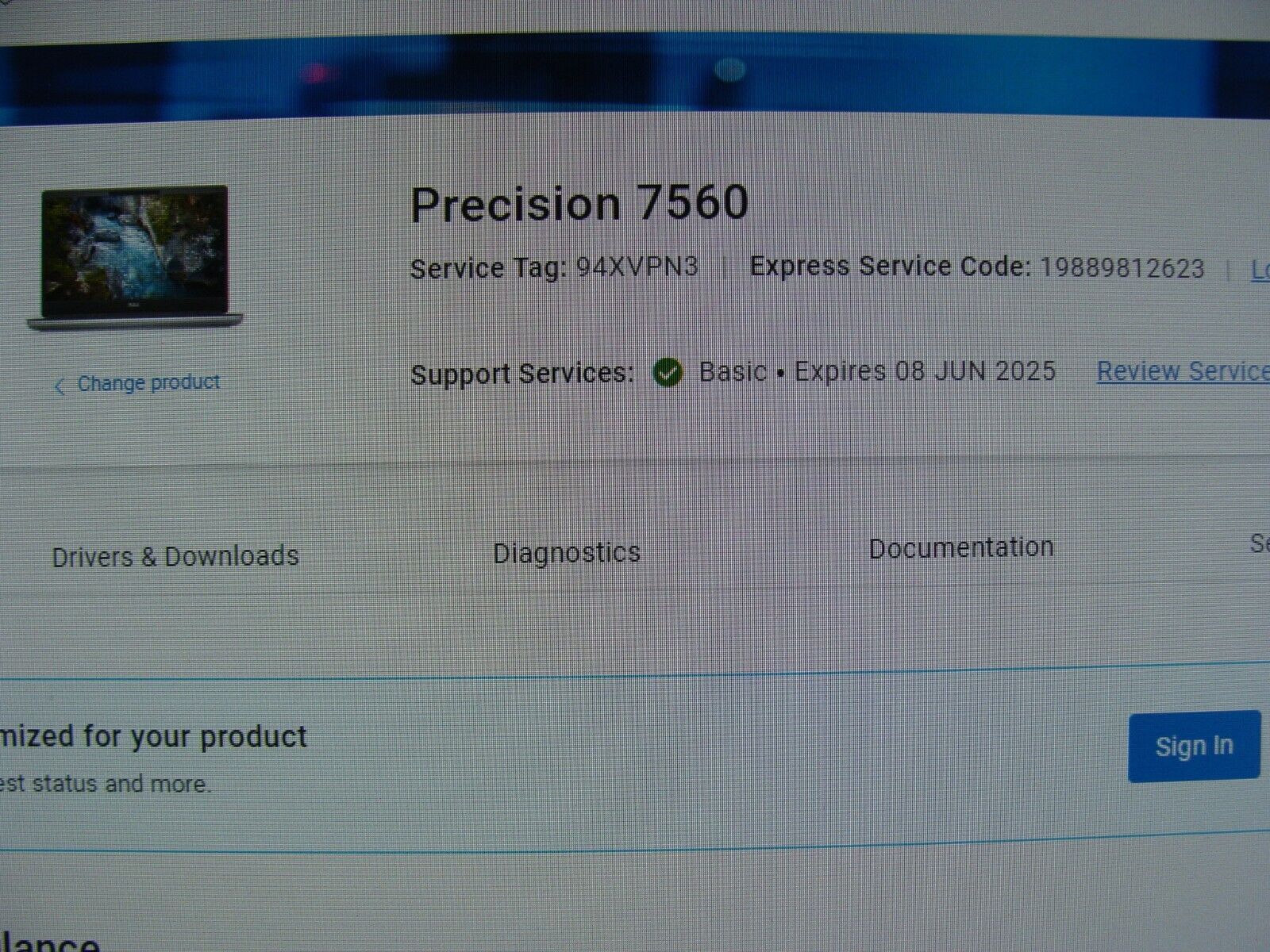 Dell Precision 7560 UHD 4K i7-11850H 2.50Ghz 32GB 512GB RTX A3000 6GB WRTY2025