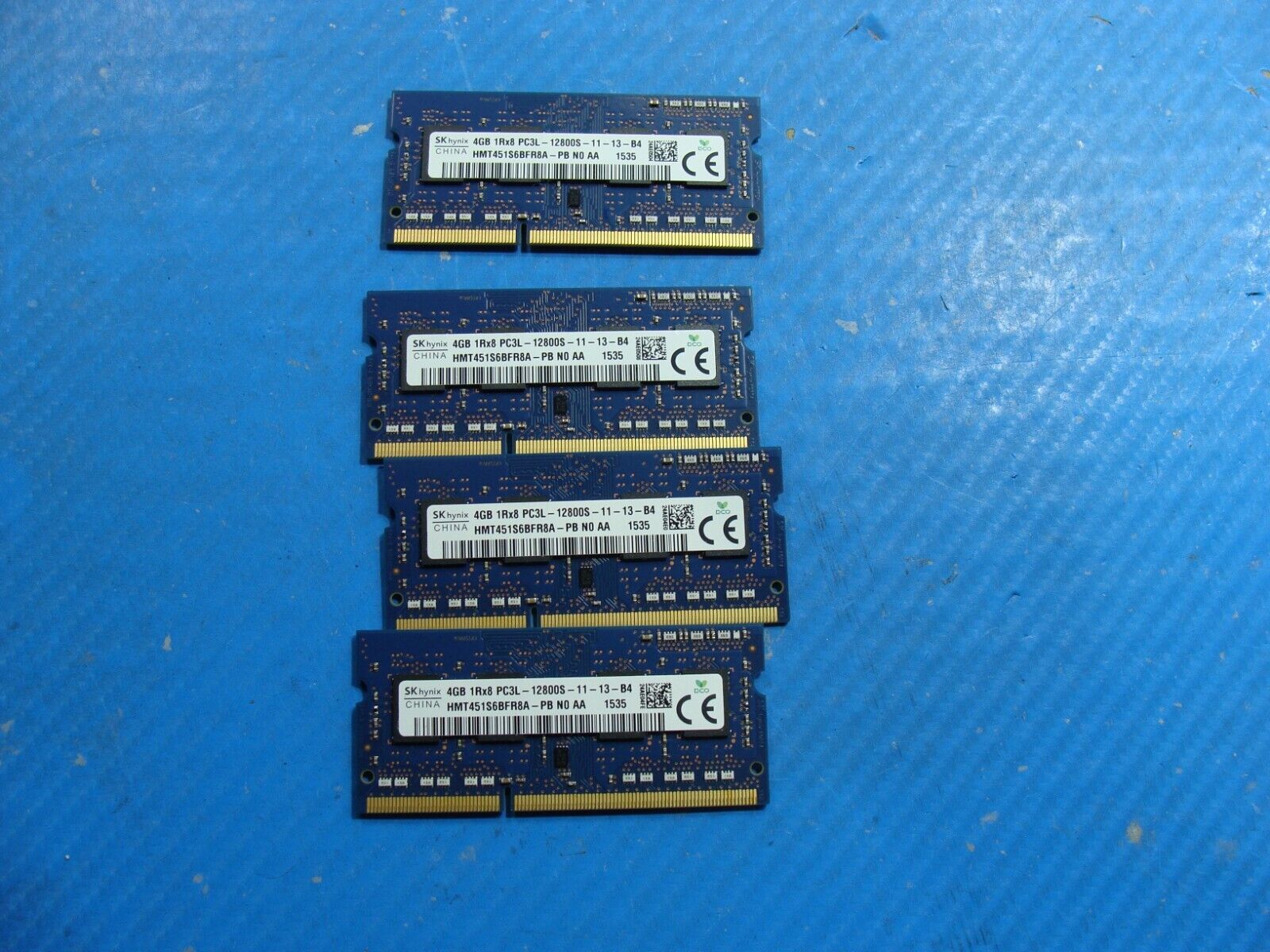 Dell M4800 SK Hynix 16GB (4x4GB) PC3L-12800S Memory RAM SO-DIMM HMT451S6BFR8A-PB