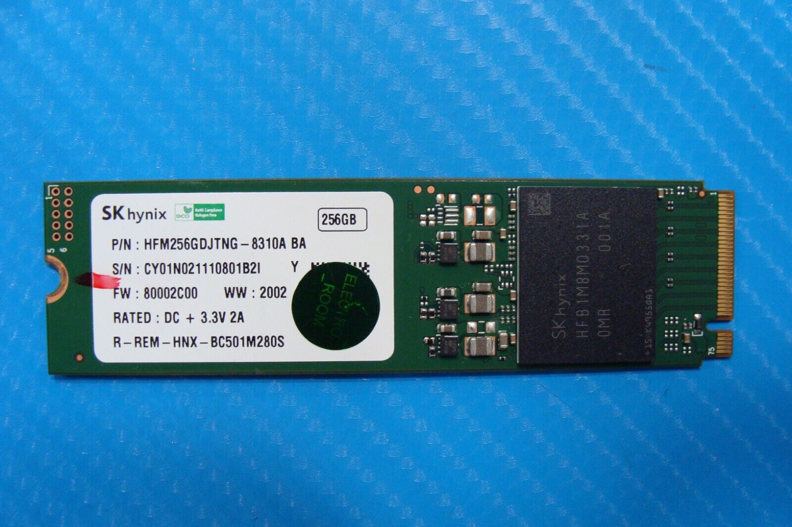 Acer A315-42-R0W1 SK Hynix 256GB NVMe SSD Solid State Drive HFM256GDJTNG-8310A