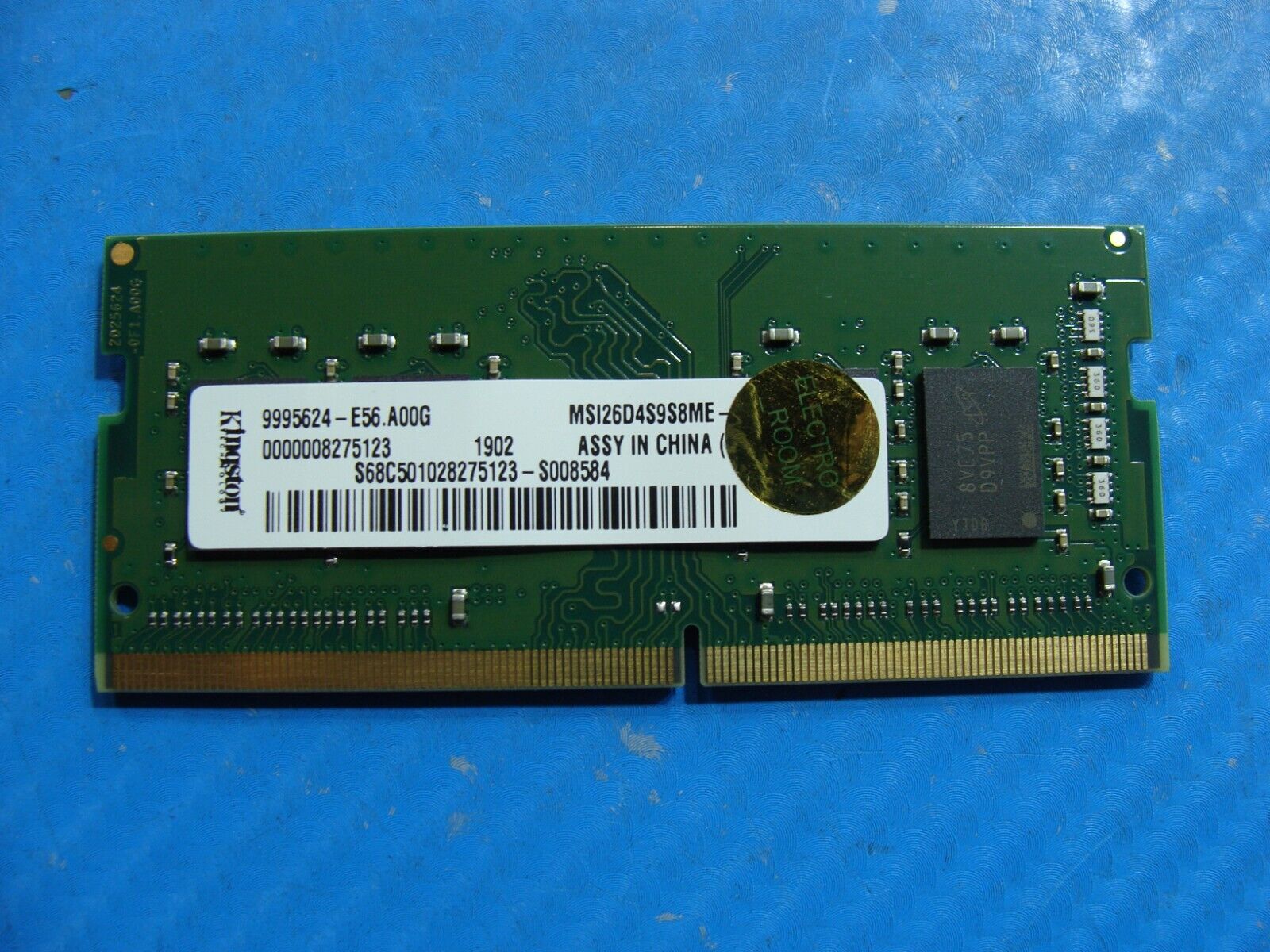 Lenovo E590 Kingston 8GB Memory RAM SO-DIMM 9995624-E56.A00G MSI26D4S9S8ME-8