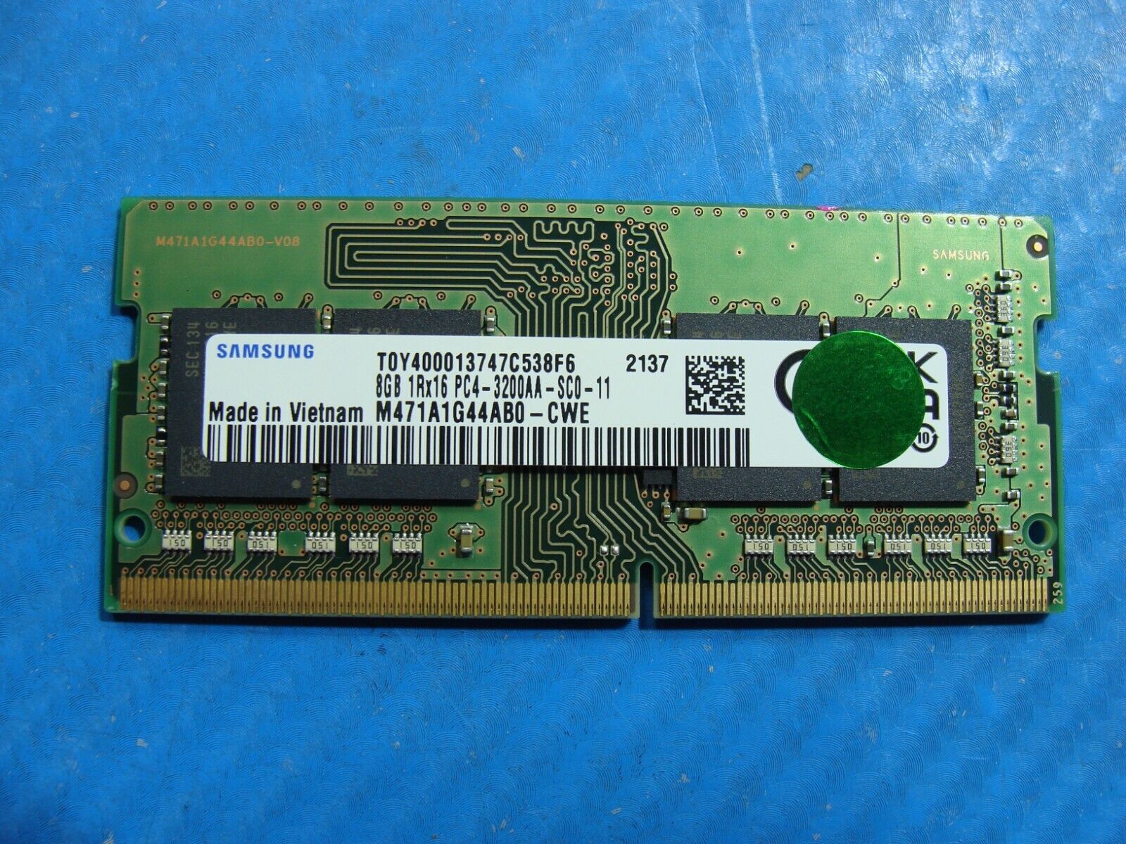 HP 17-cn1053cl Samsung 8GB 1Rx16 PC4-3200AA Memory RAM SO-DIMM M471A1G44AB0-CWE