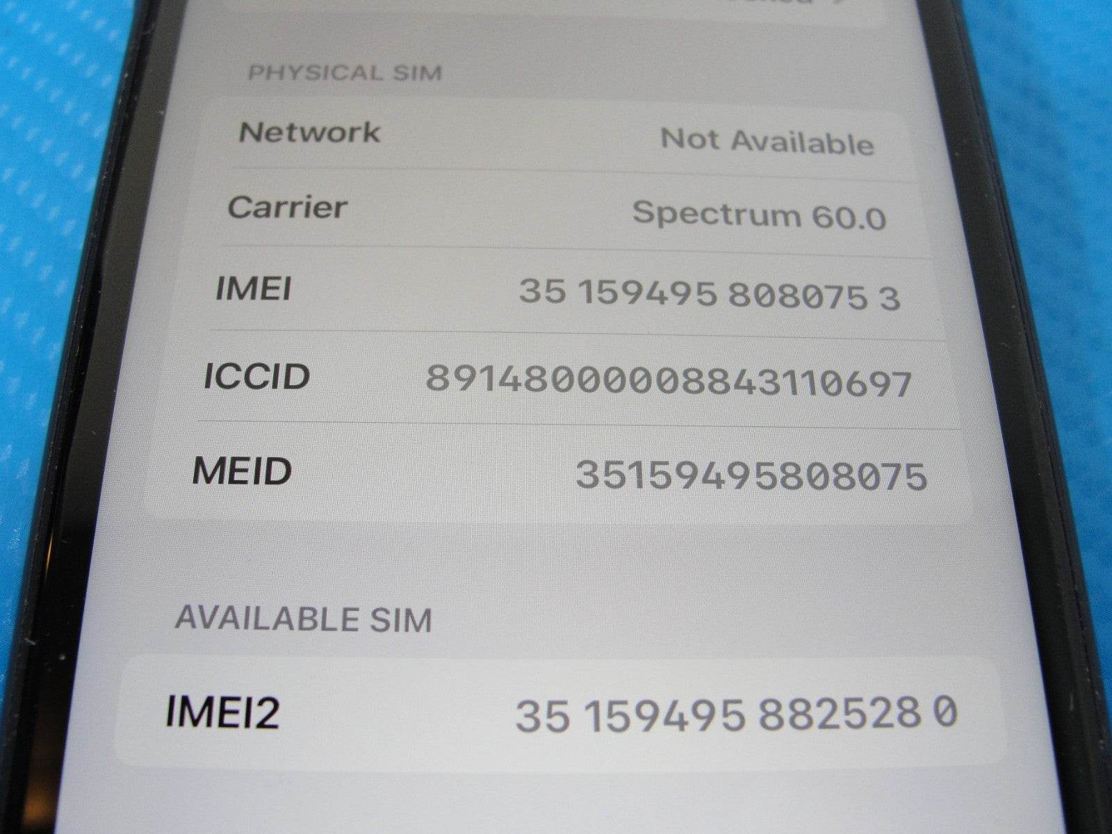 Apple iPhone 11 A2111 Spectrum 64GB Black /Dual SIM -eSIM /Good/Good Battery - Tested Computer Laptop Parts