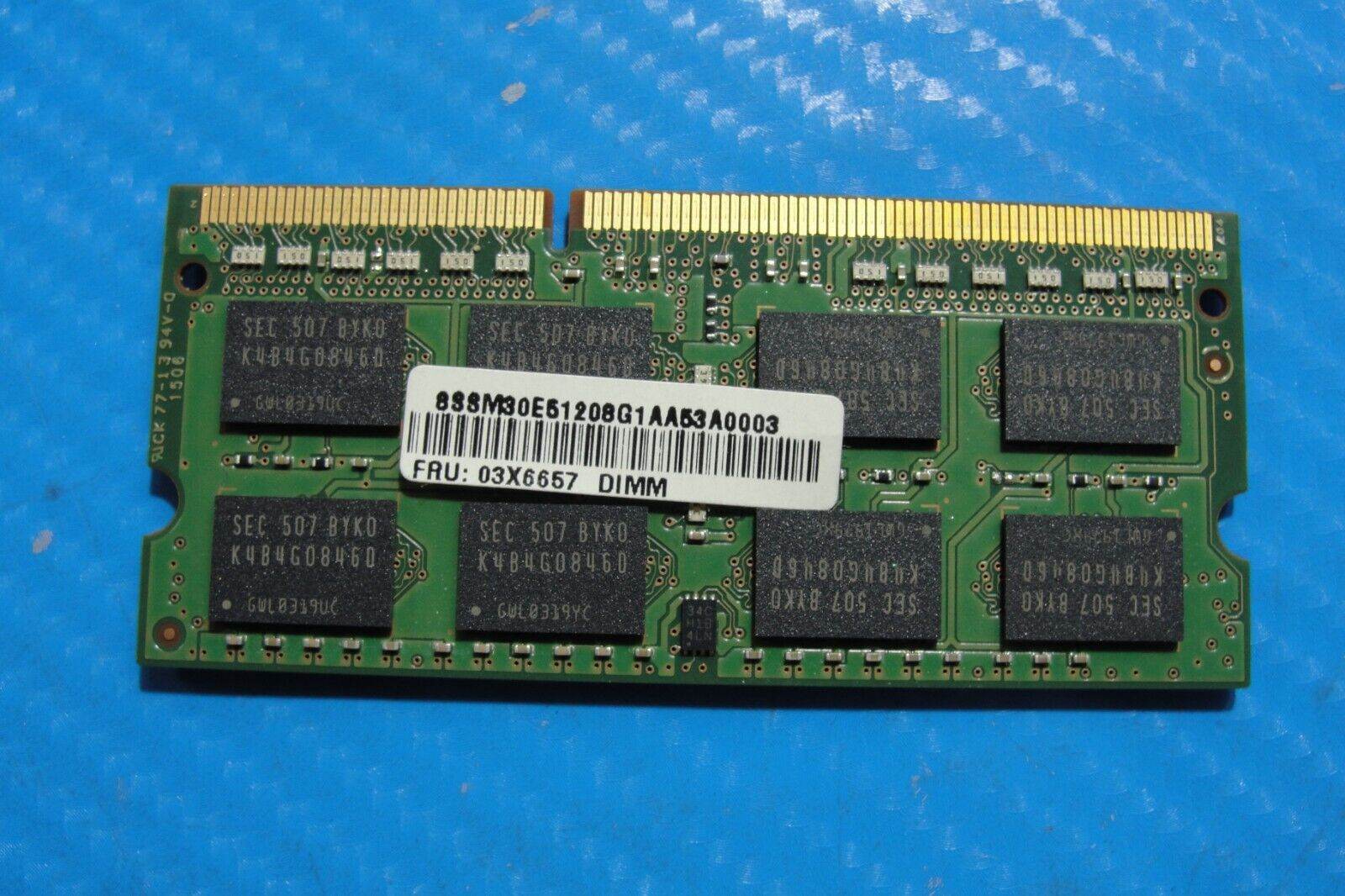Lenovo E560 Samsung 8GB 2Rx8 PC3L-12800S Memory RAM SO-DIMM M471B1G73DB0-YK0 - Tested Computer Laptop Parts