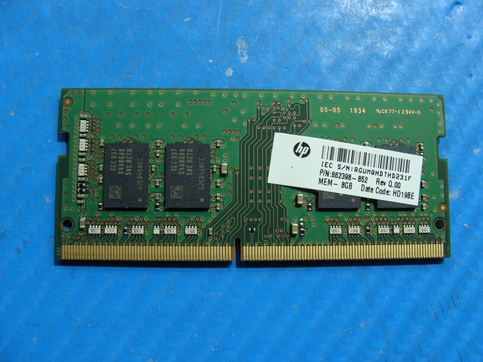 HP 840 G6 Samsung 8GB 1Rx8 PC4-2666V Memory RAM SO-DIMM M471A1K43CB1-CTD