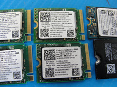 Lot of 6x 128GB NVMe M.2 2230 30mm PCIe SSD Solid State Drive Mix Brand - Tested Computer Laptop Parts