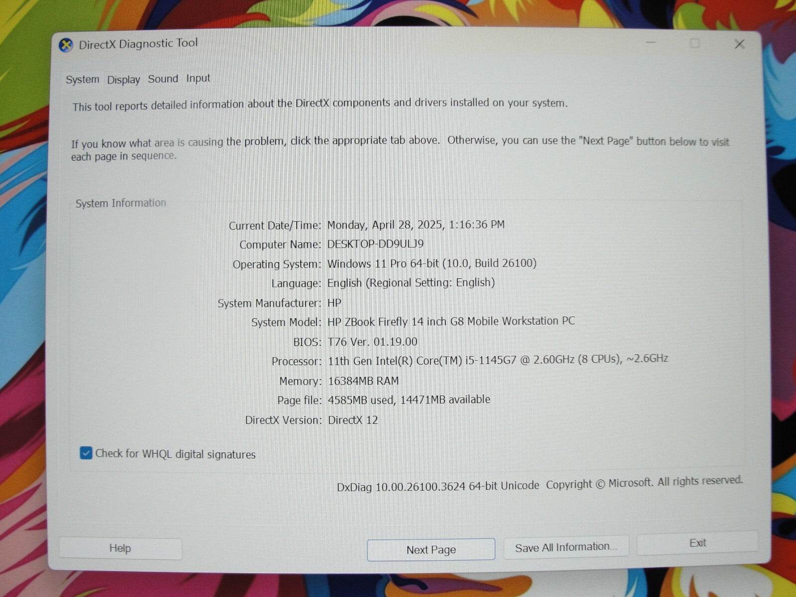 HP ZBook Firefly G8 14” FHD Intel Core i5-1145G7 2.6GHz 16GB 256GB SSD +Charger - Tested Computer Laptop Parts