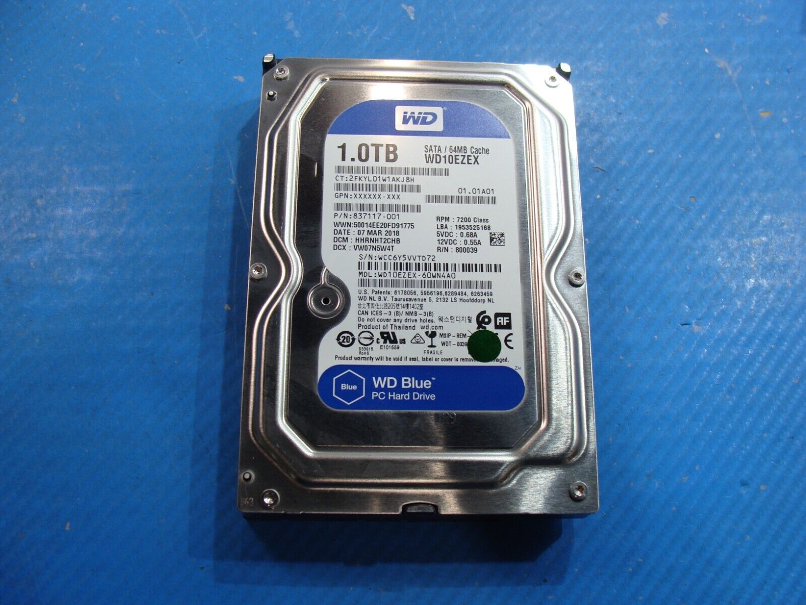 HP 27-a230 AIO WD Blue 1TB SATA 3.5