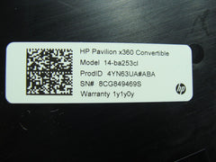 HP Pavilion x360 14-ba125cl 14" Palmrest w/Touchpad Bl Keyboard 4600BZ0C0002
