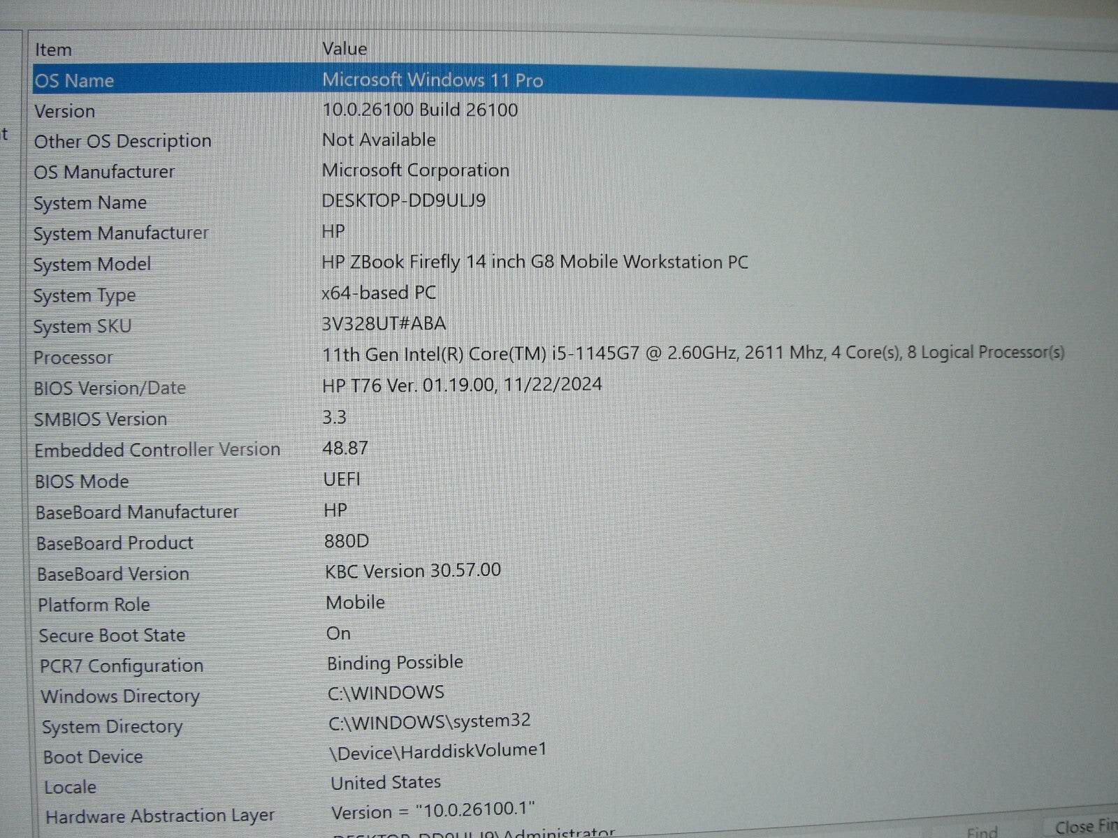 HP ZBook Firefly G8 14” FHD Intel Core i5-1145G7 2.6GHz 16GB 256GB SSD +Charger - Tested Computer Laptop Parts