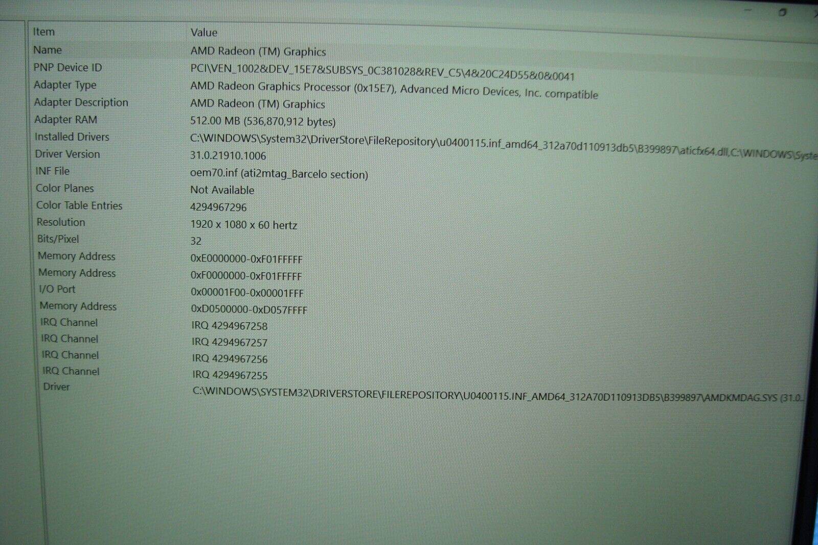 Dell Inspiron 15 3535 15.6” FHD TOUCH AMD Ryzen 5 7530U 2GHz 8GB 512GB Win11Home - Tested Computer Laptop Parts