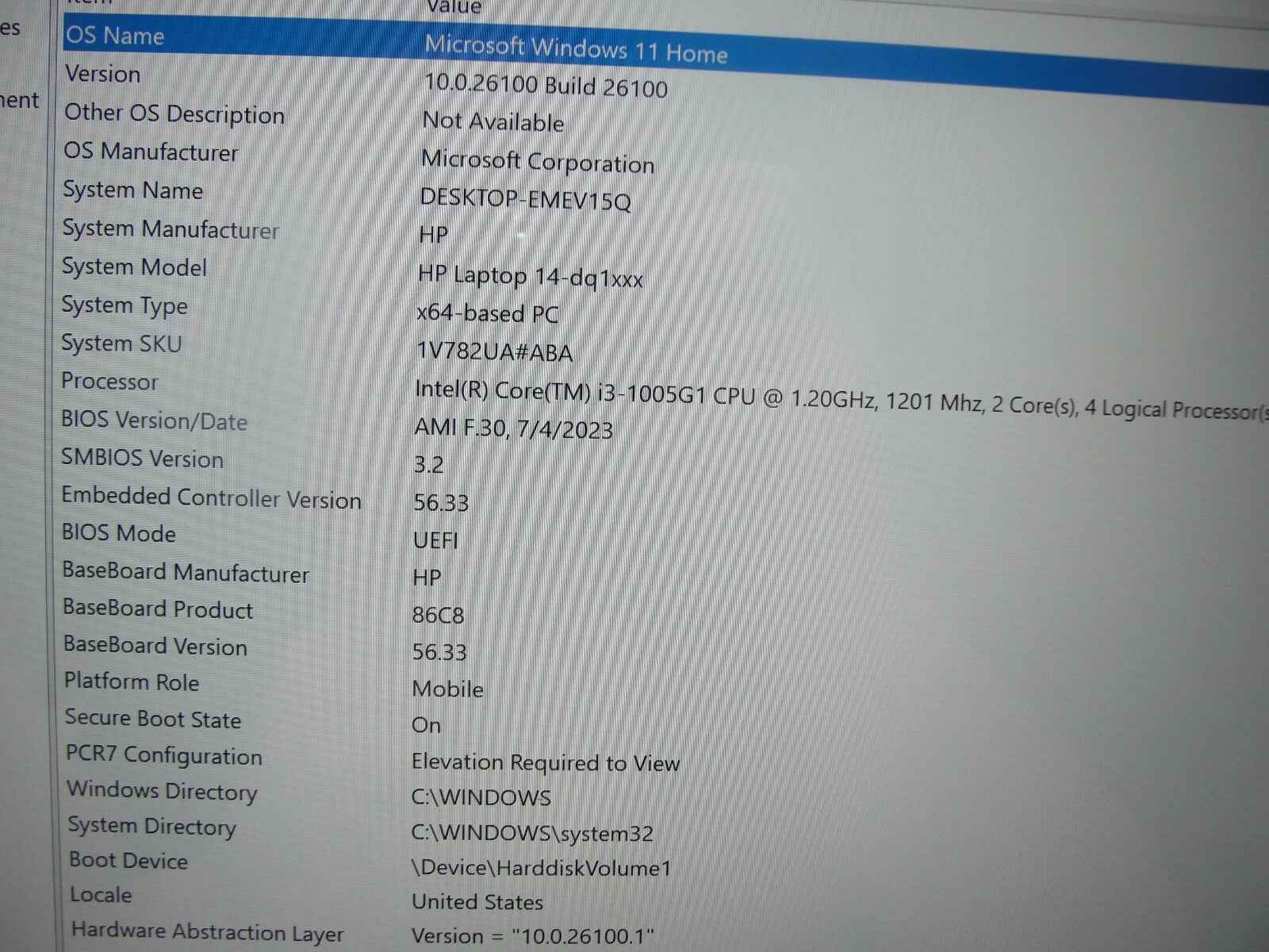 HP 14-DQ1043CL 14” FHD Intel Core i3-1005G1 1.2GHz 8GB 256GB SSD +Charger - Tested Computer Laptop Parts