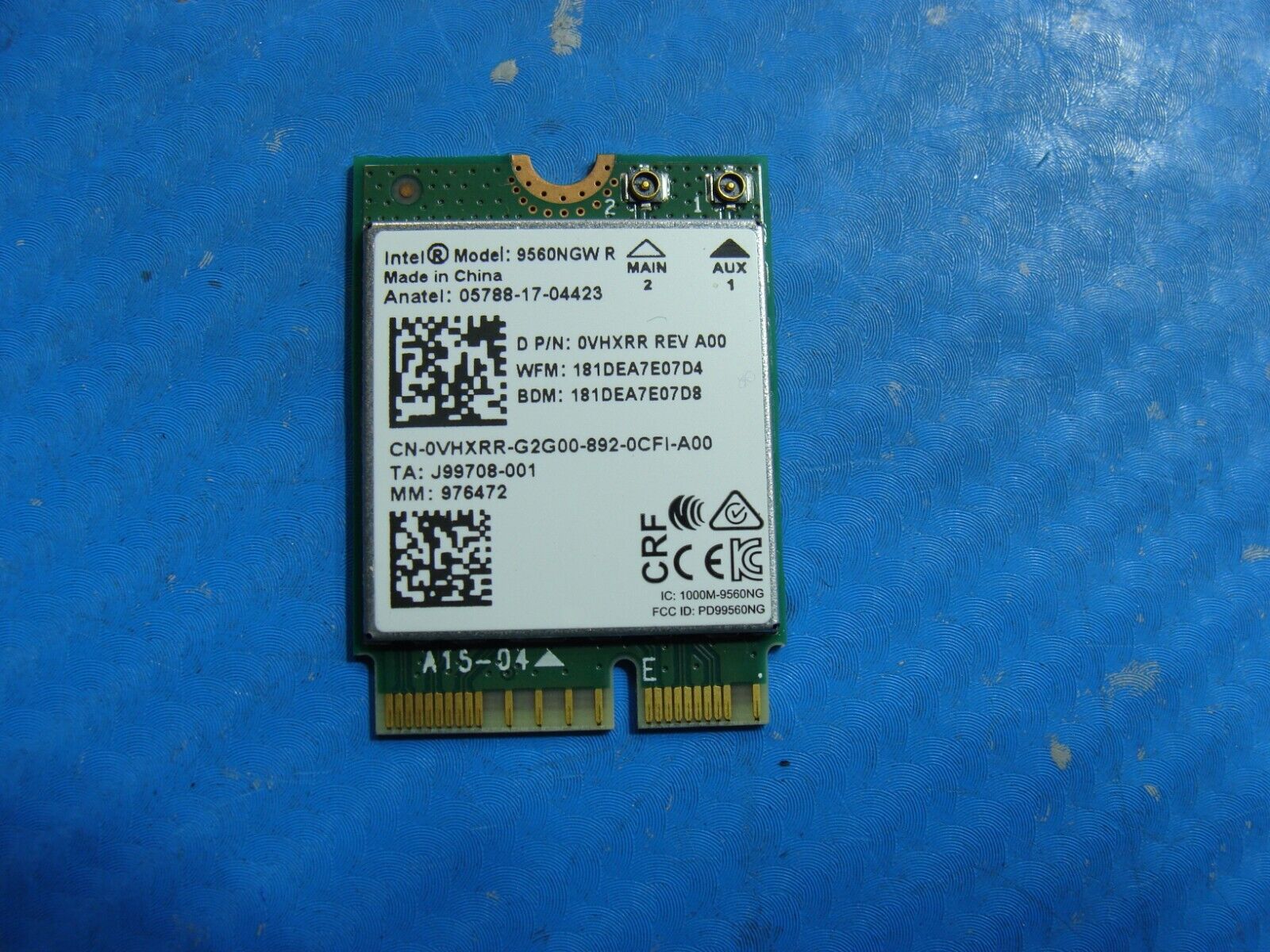 Dell Inspiron 15.6” 7586 Genuine Laptop Wireless WiFi Card 9560NGW VHXRR