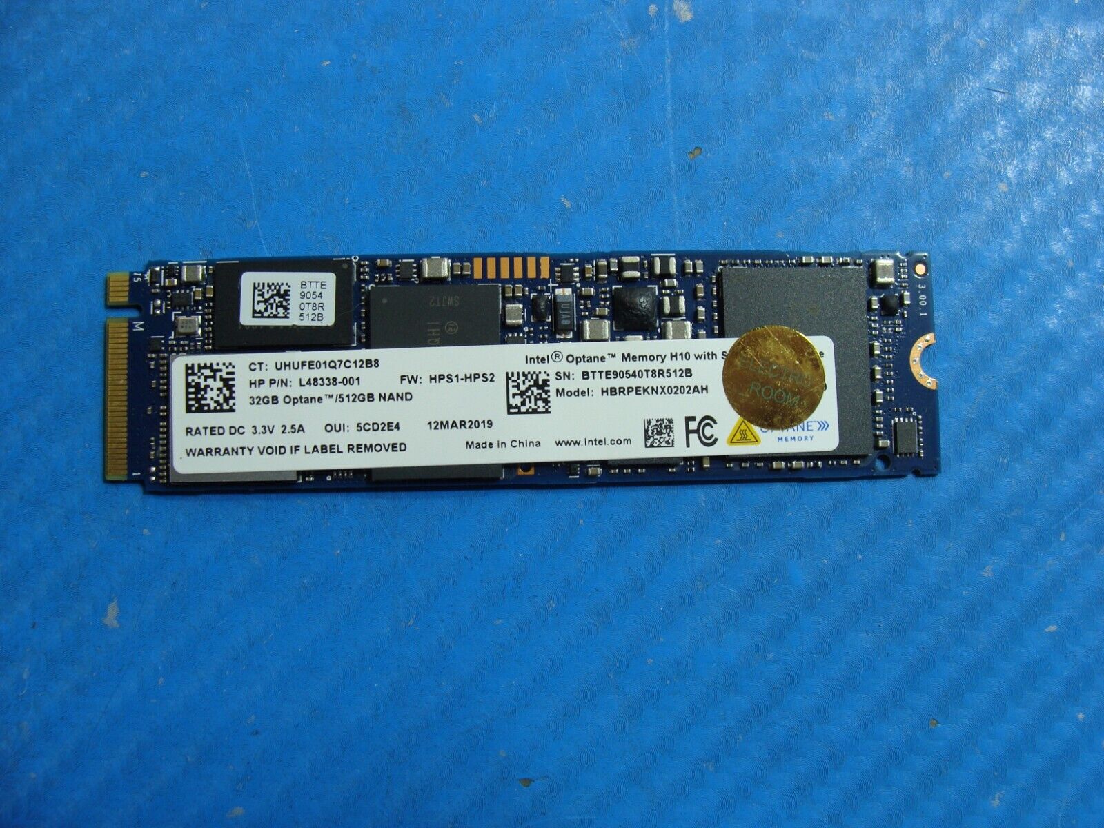 HP 15-dr0013nr Intel 32GB/512GB NVMe M.2 SSD Solid State Drive HBRPEKNX0202AH