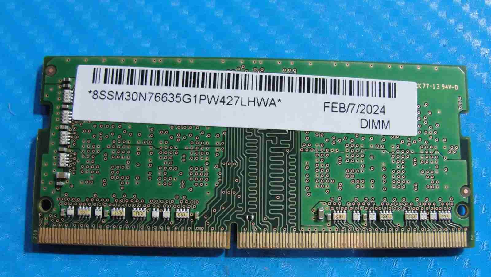 Lenovo 13w Yoga Samsung 4GB 1Rx16 PC4-3200AA Memory RAM SO-DIMM M471A5244CB0-CWE - Tested Computer Laptop Parts