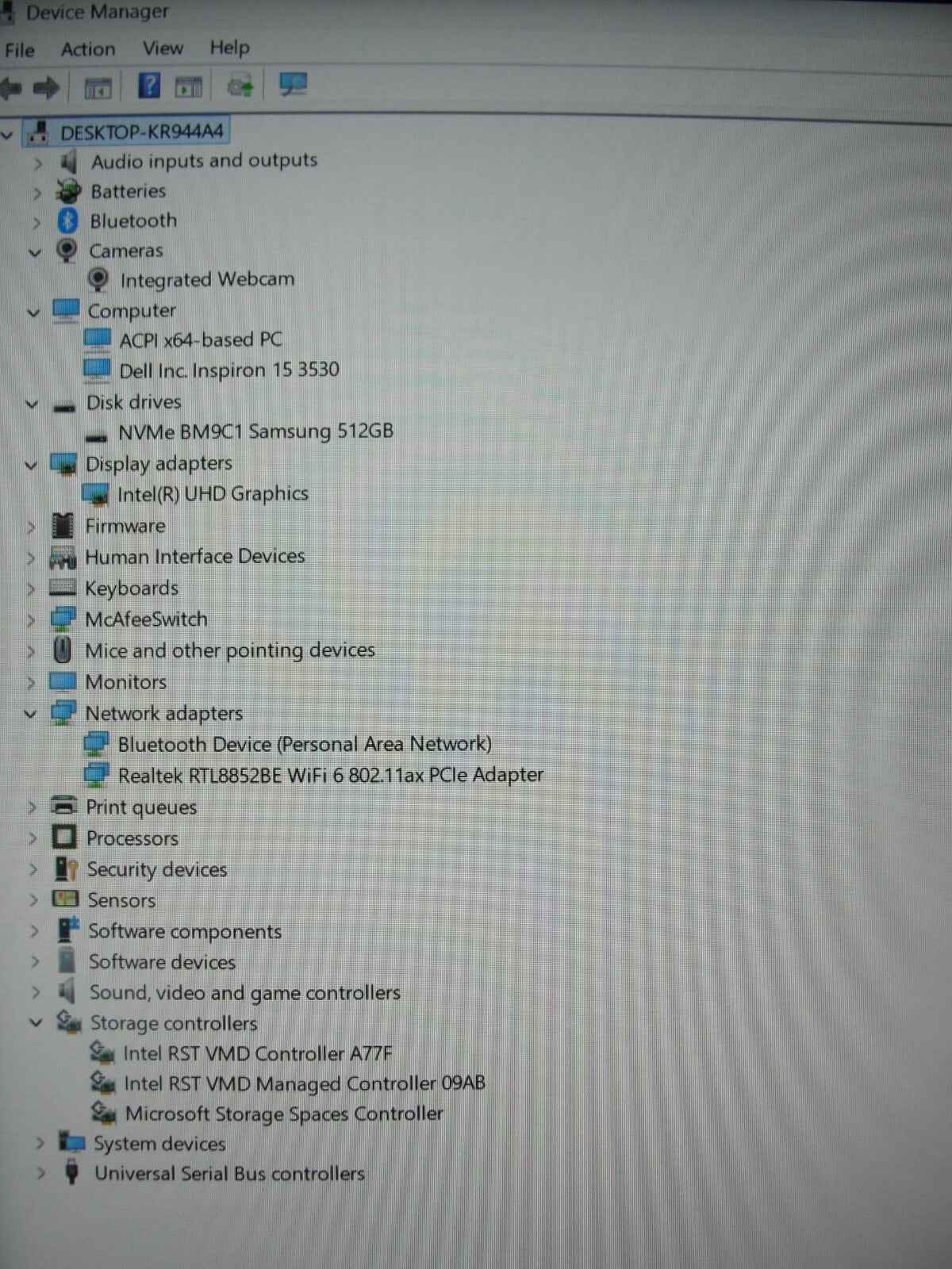 Dell Inspirion 3530 15” TOUCH FHD Core i5-1334U 1.3GHz 8GB 512GB SSD +Charger - Tested Computer Laptop Parts