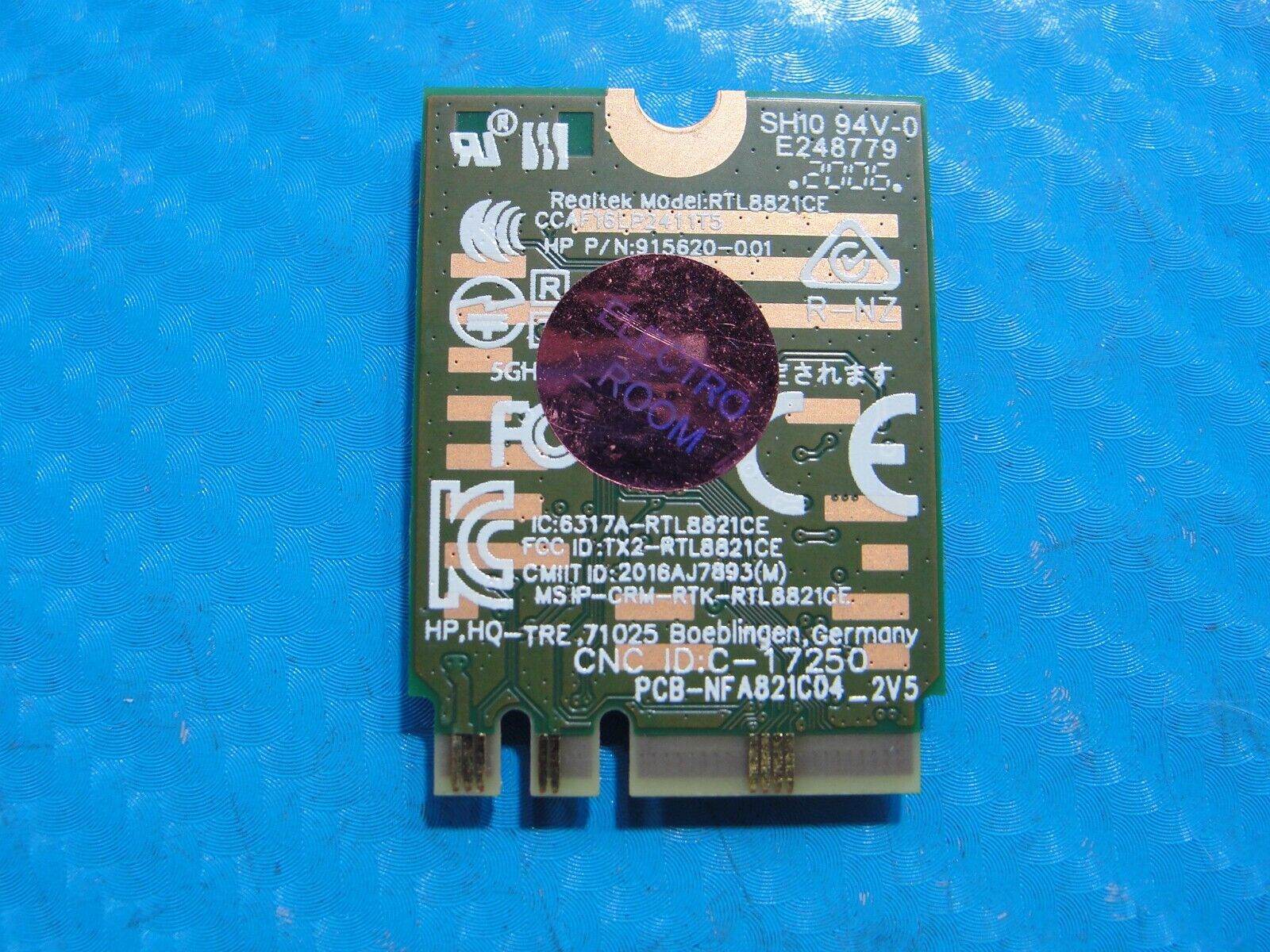 HP 15.6” 15t-da200 OEM Laptop Wireless WiFi Card RTL8821CE 915620-001 915621-001 - Tested Computer Laptop Parts