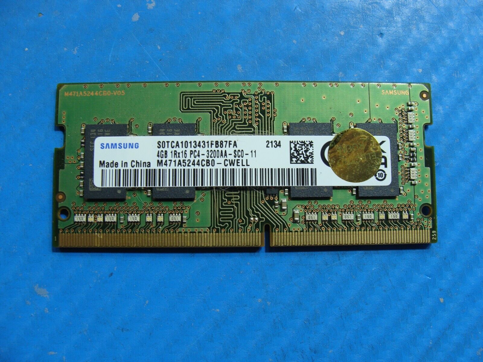 Lenovo 3 15ITL05 Samsung 4GB PC4-3200AA Memory RAM SO-DIMM M471A5244CB0-CWE