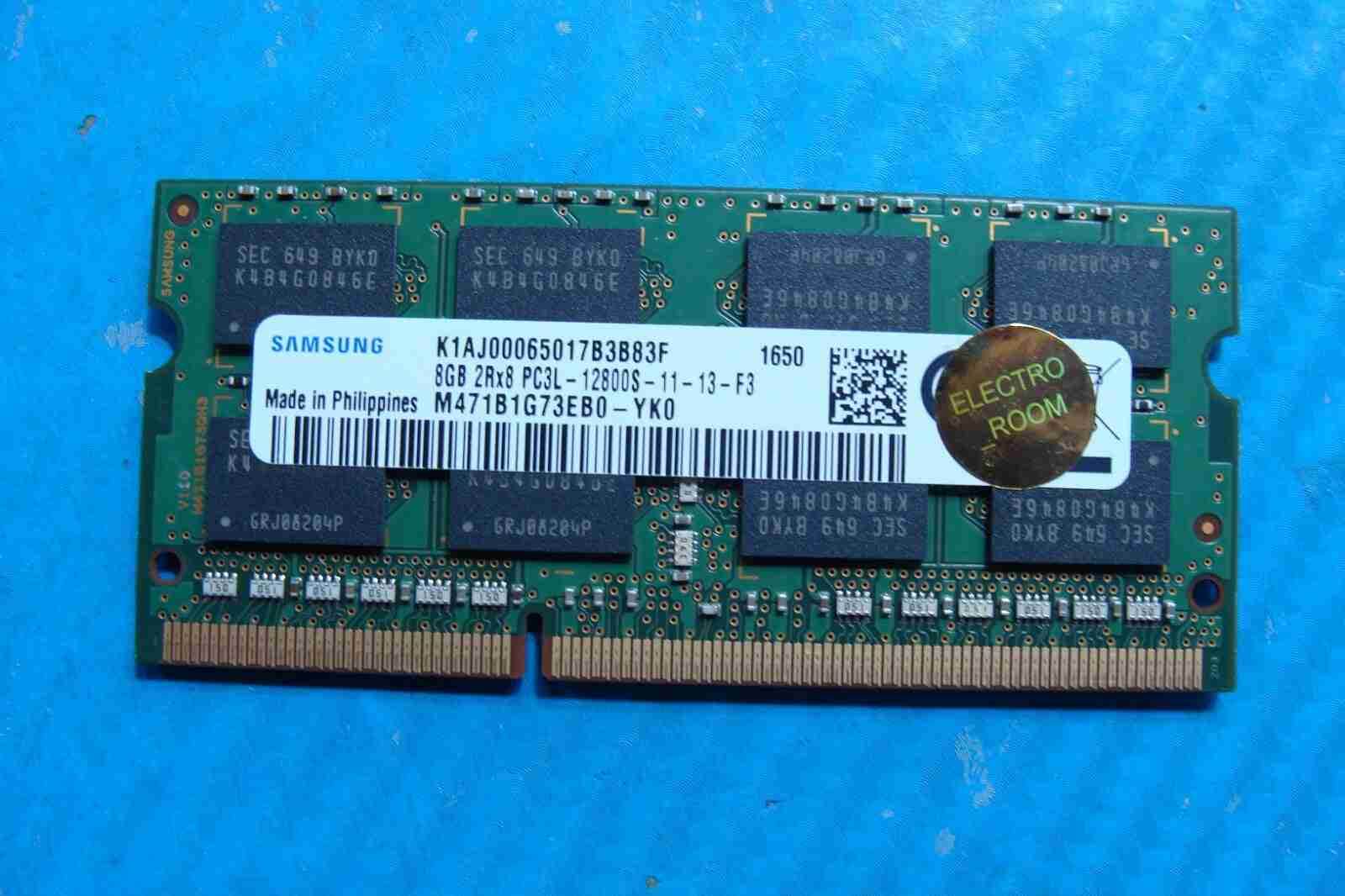 Lenovo T460 Samsung 8GB PC3L-12800S Memory RAM SO-DIMM M471B1G73EB0-YK0 - Tested Computer Laptop Parts