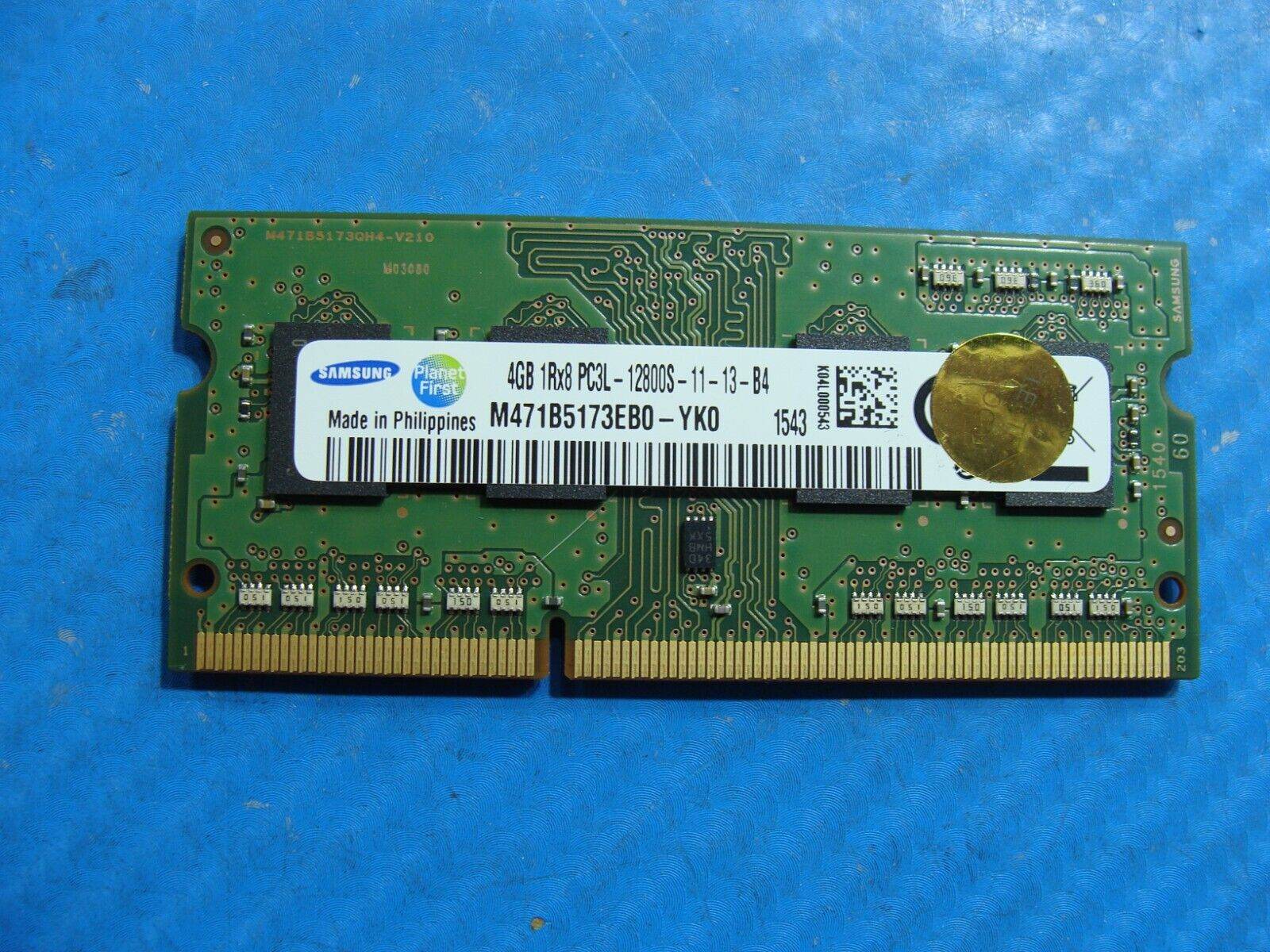 HP 15-ab253cl Samsung 4GB 1Rx8 PC3L-12800S Memory RAM SO-DIMM M471B5173EB0-YK0 - Tested Computer Laptop Parts