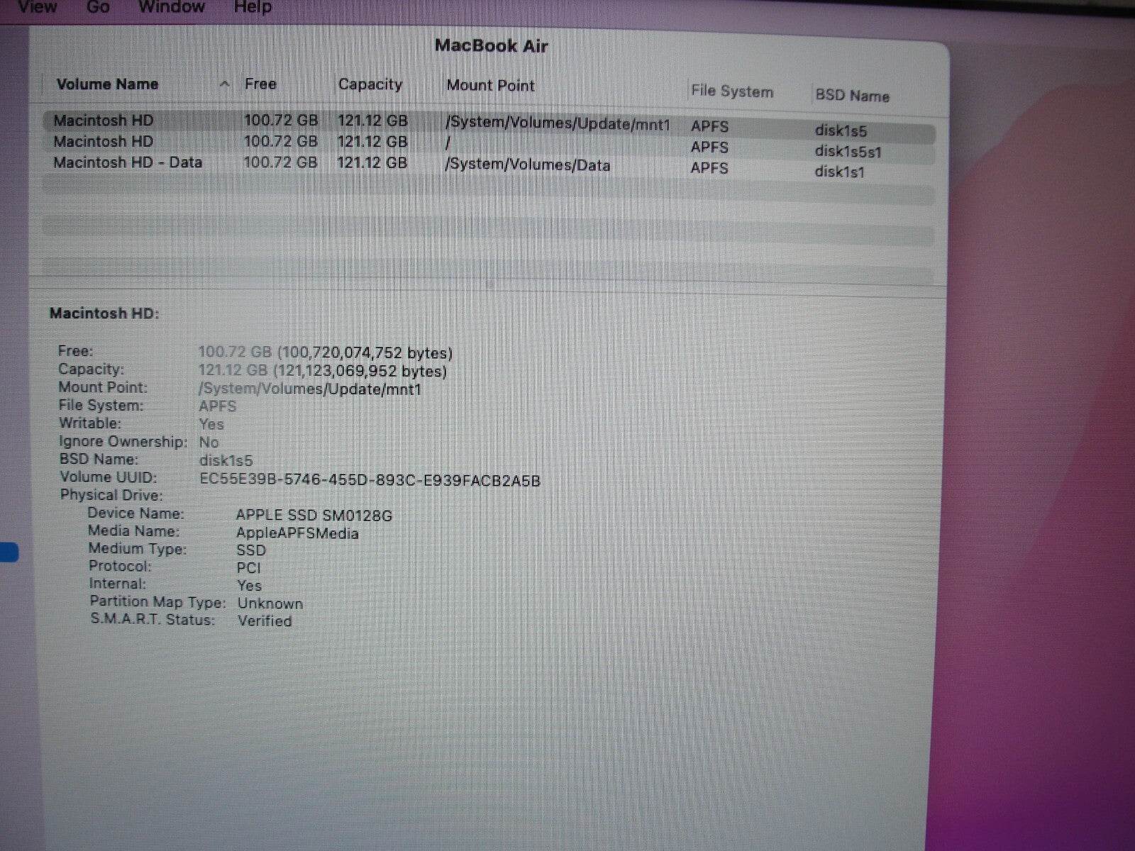 Apple Macbook Air A1466 (2017)13”HD Intel Core i5-5350U 1.8GHz 8GB 128GB SSD - Tested Computer Laptop Parts