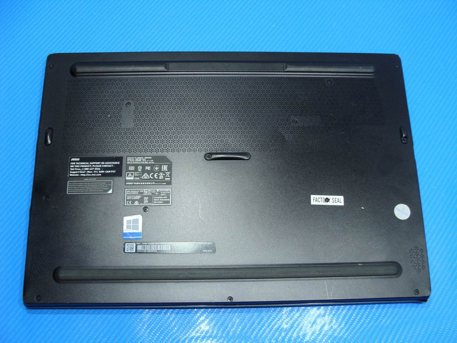 MSI GS65 Stealth 8SG 15.6''FHD 144hz i7-8750H 2.2GHz 16GB 256GB SSD RTX 2080 - Tested Computer Laptop Parts