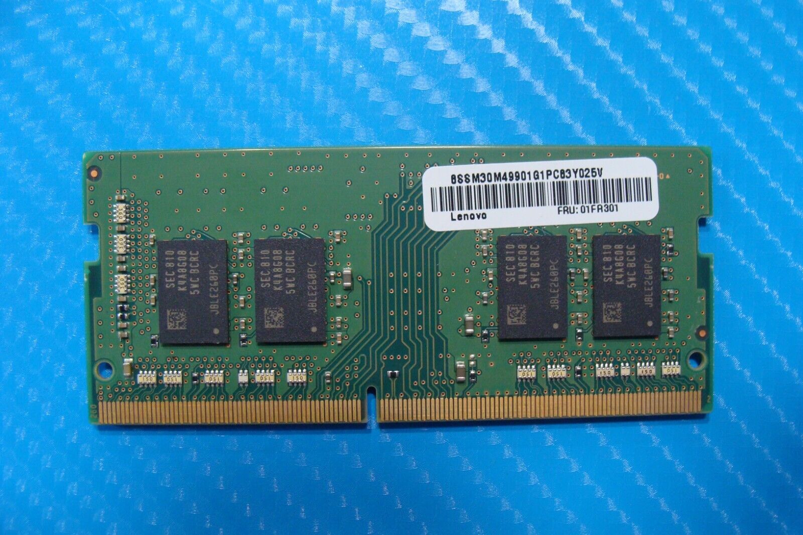 Lenovo T470s Samsung 8GB 1Rx8 PC4-2400T Memory RAM SO-DIMM M471A1K43CB1-CRC