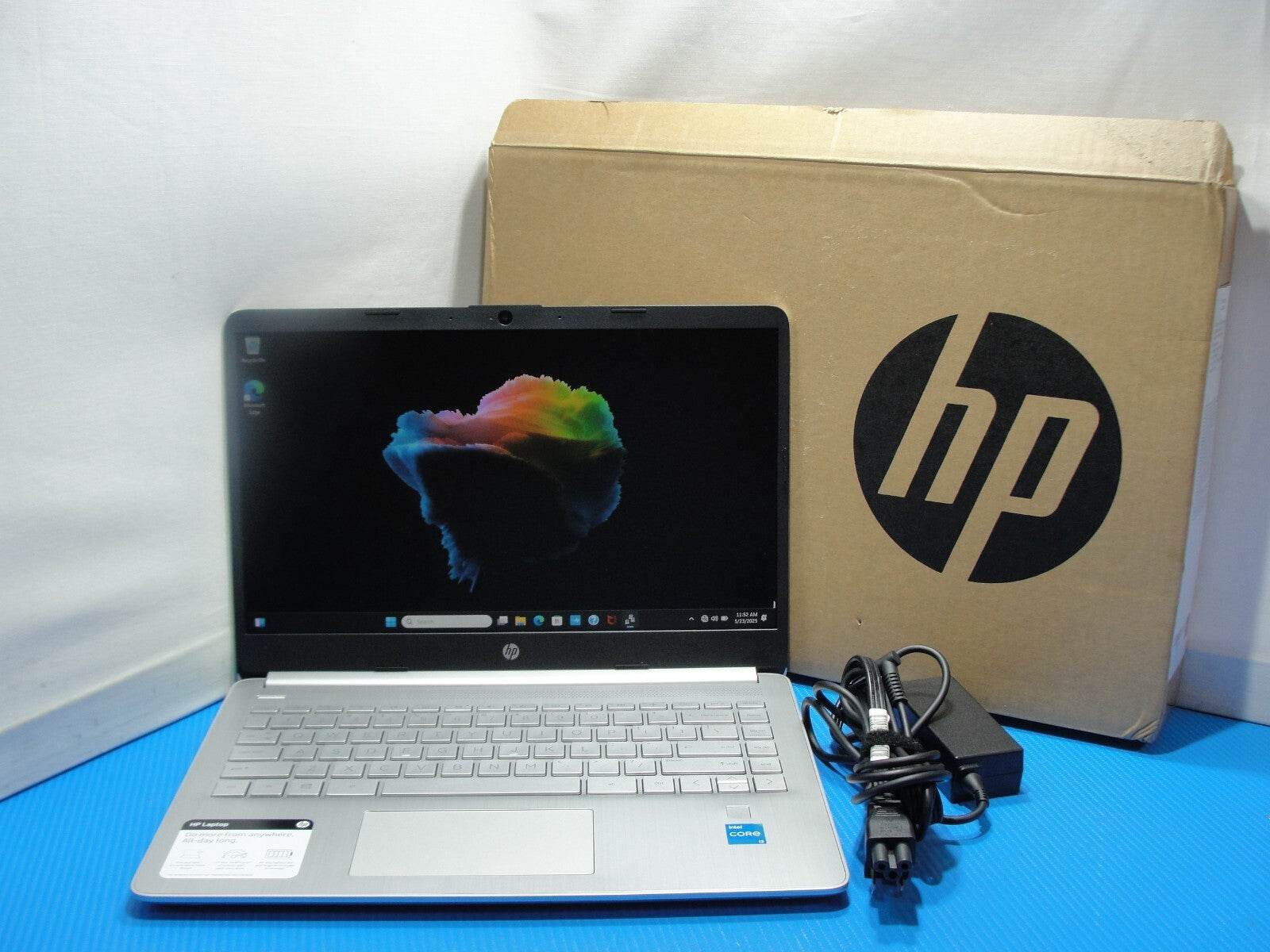 HP 14-dq2053cl 14” FHD Intel Core i3-1125G4 2.6GHz 8GB 256GB SSD+Charger - Tested Computer Laptop Parts