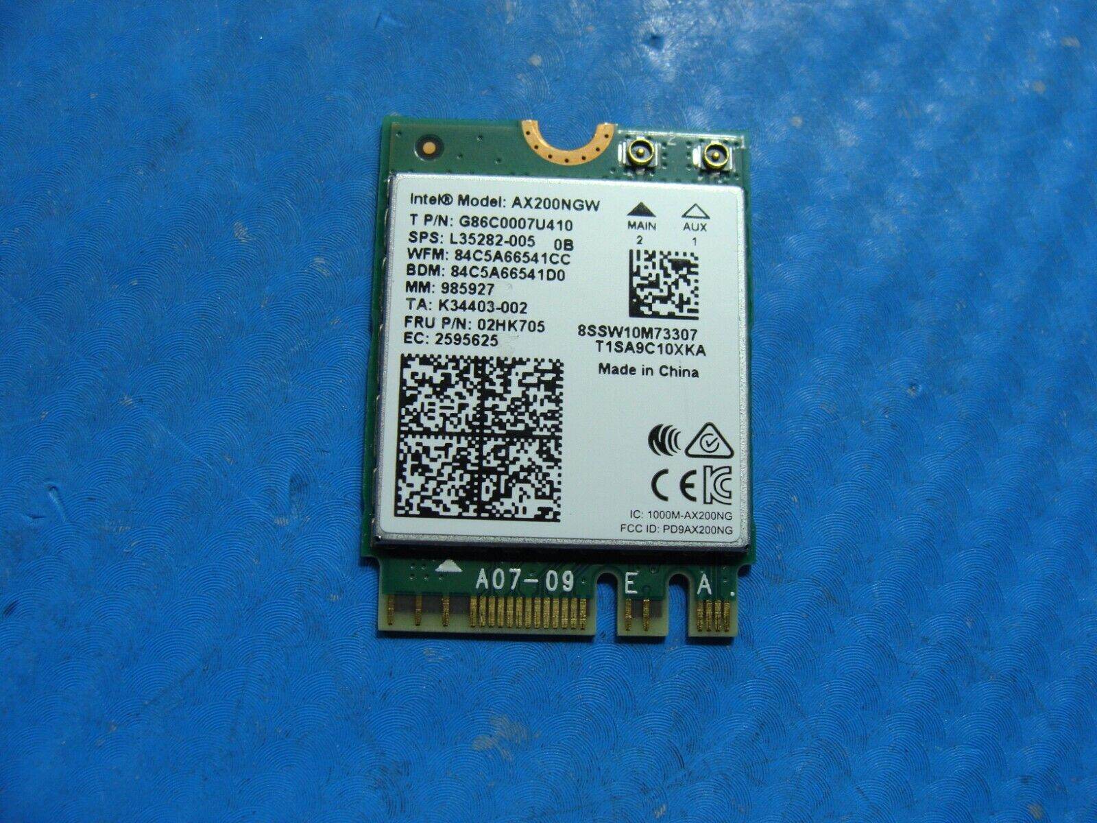 HP EliteBook 14” 850 G6 Genuine Wireless WiFi Card AX200NGW 02HK705 L35282-005 - Tested Computer Laptop Parts