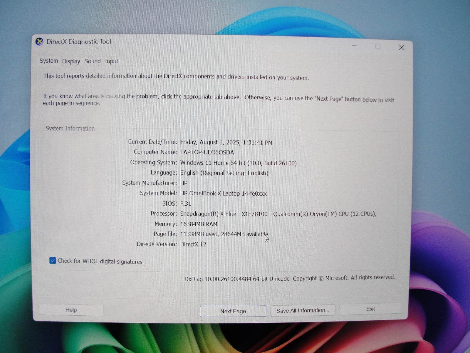 HP OmniBook X Ai 14-FE0013DX 14”WQXGA SD X Elite X1E78100 3.4GHz 16GB SSD 1TB - Tested Computer Laptop Parts