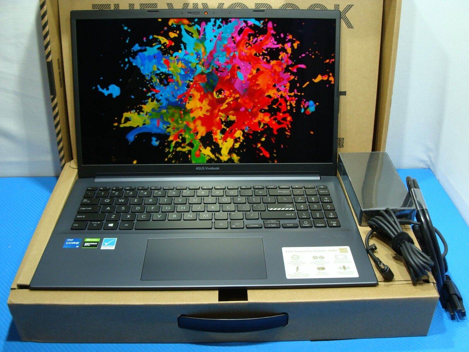 NEW! ASUS VivoBook Pro 15 K3500PH-DB51 15.6”FHD OLED i5-11300H 8GB 512GB GTX1650 - Tested Computer Laptop Parts