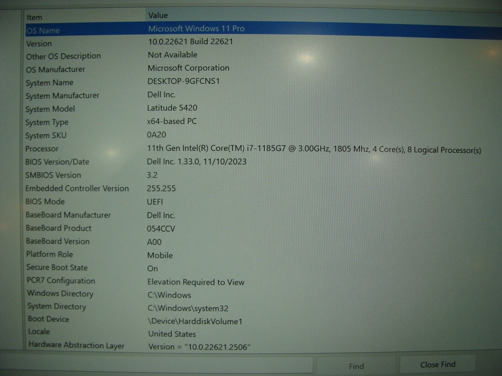 Dell Latitude 14 5420 Intel Core i7 11th Gen 3GHz 32GB 512GB SSD Warranty 2026