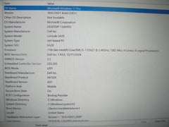 Dell Latitude 5420 14”FHD Intel Core i5-1135G7 2.4GHz 8GB 256GB SSD + Charger - Tested Computer Laptop Parts