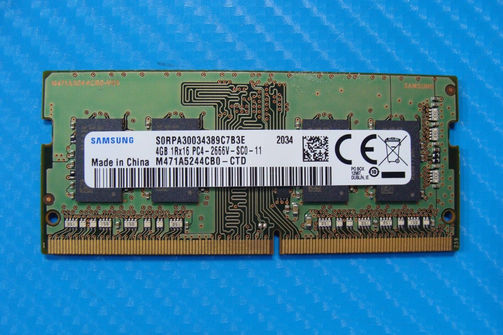 Asus F512DA Samsung 4GB 1Rx16 PC4-2666V SO-DIMM Memory RAM M471A5244CB0-CTD