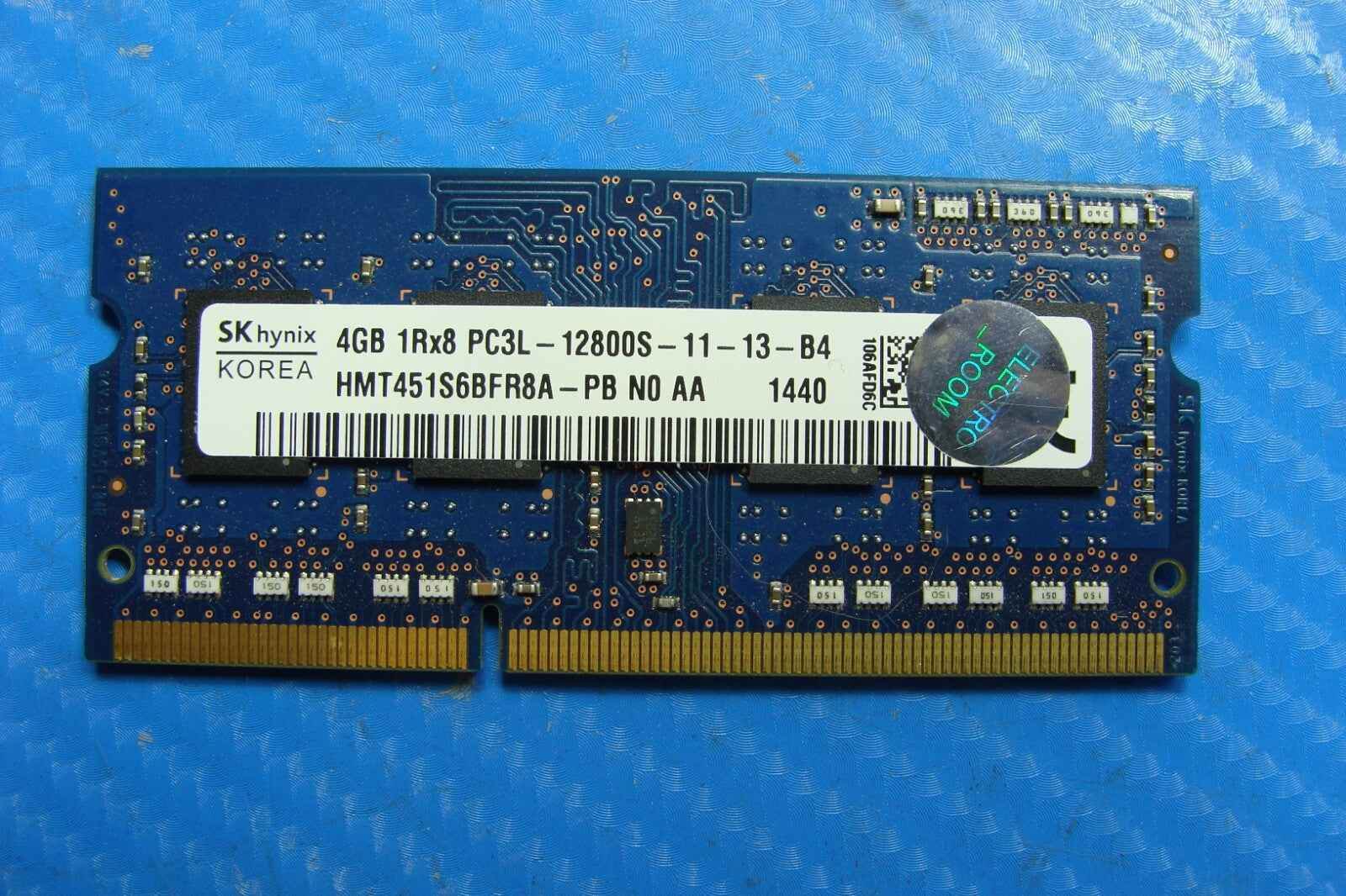 Dell E7440 SK Hynix 4GB 1Rx8 Memory RAM PC3L-12800S HMT451S6BFR8A-PB - Tested Computer Laptop Parts