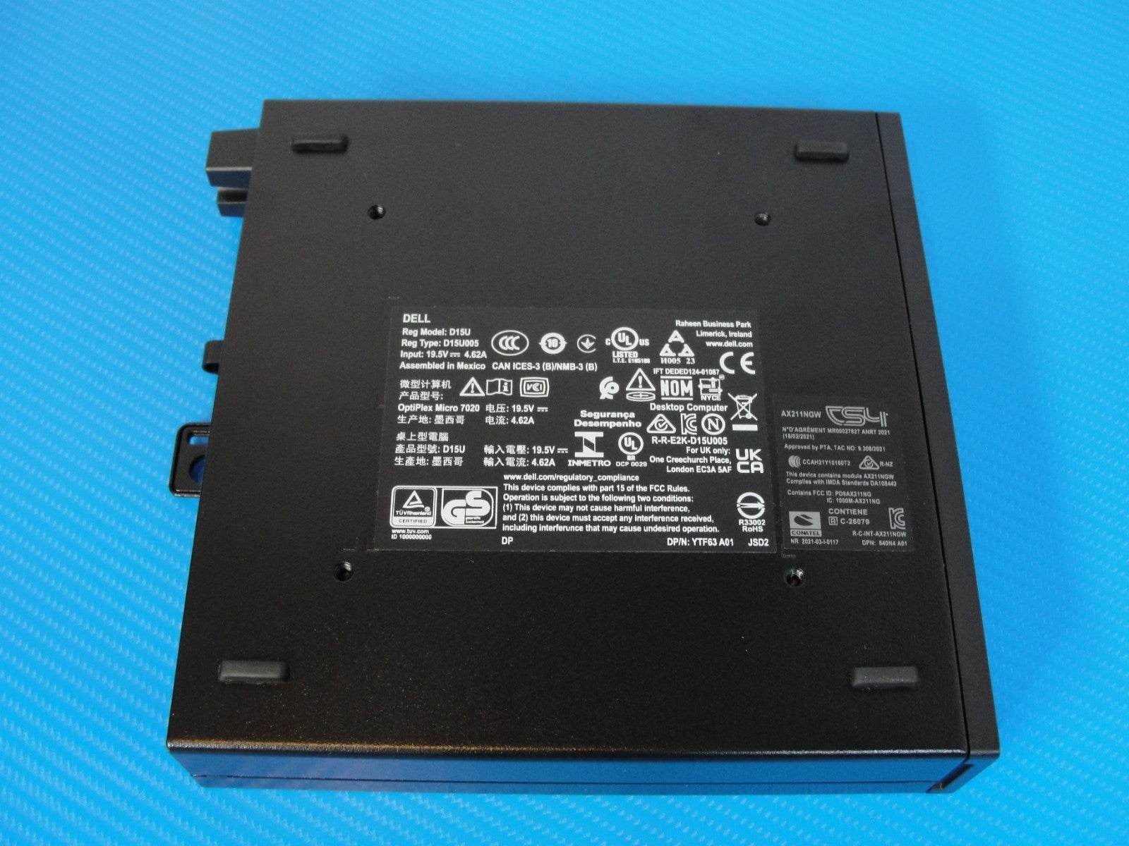 Dell OptiPlex 7020 Micro Desktop Intel i7-14700T 16GB RAM 256GB SSD W11P WIFI BT - Tested Computer Laptop Parts