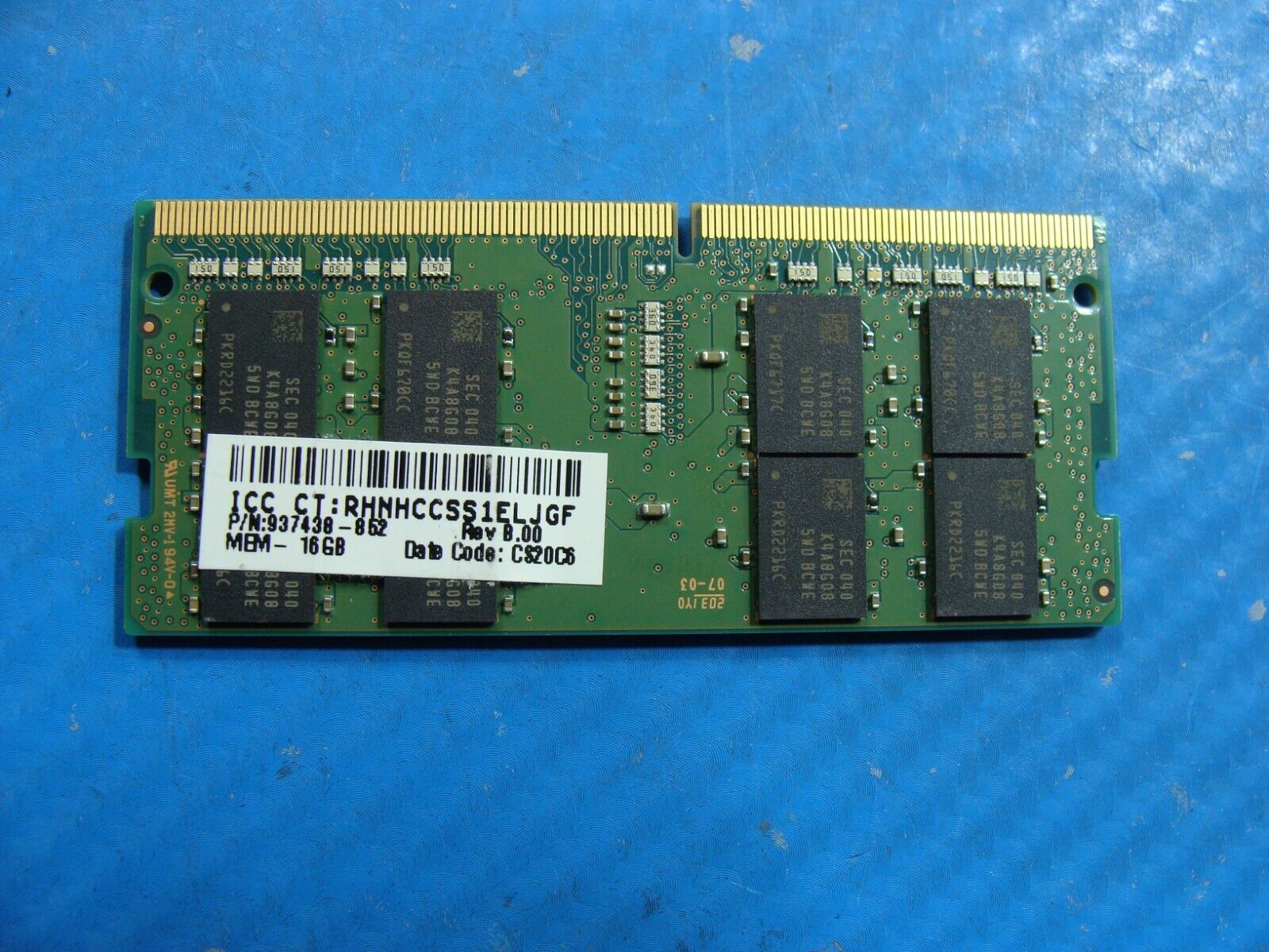 HP 840 G7 Samsung 16GB 2Rx8 PC4-3200AA SO-DIMM Memory RAM M471A2K43DB1-CWE