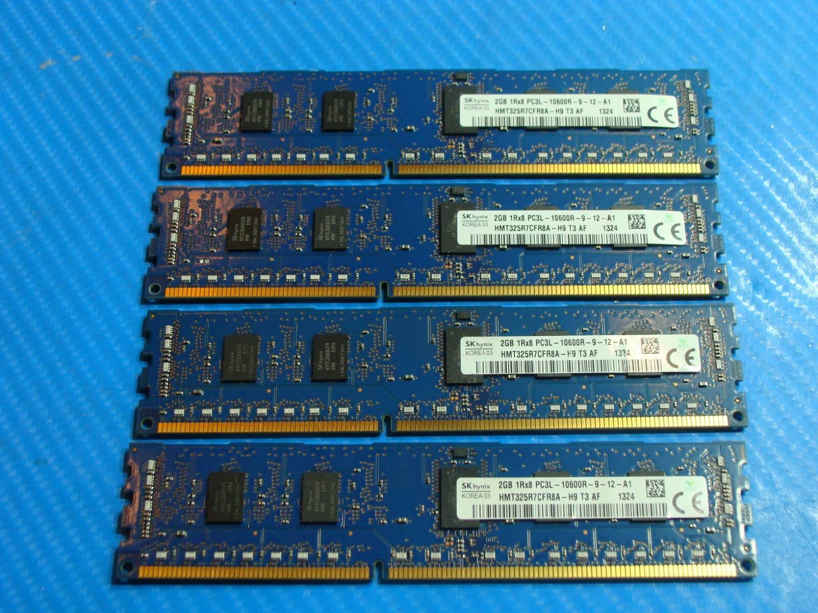 Dell Precision T5600 SKhynix RAM Memory 8GB 4x2GB PC3L-10600R HMT325R7CFR8A-H9 - Tested Computer Laptop Parts