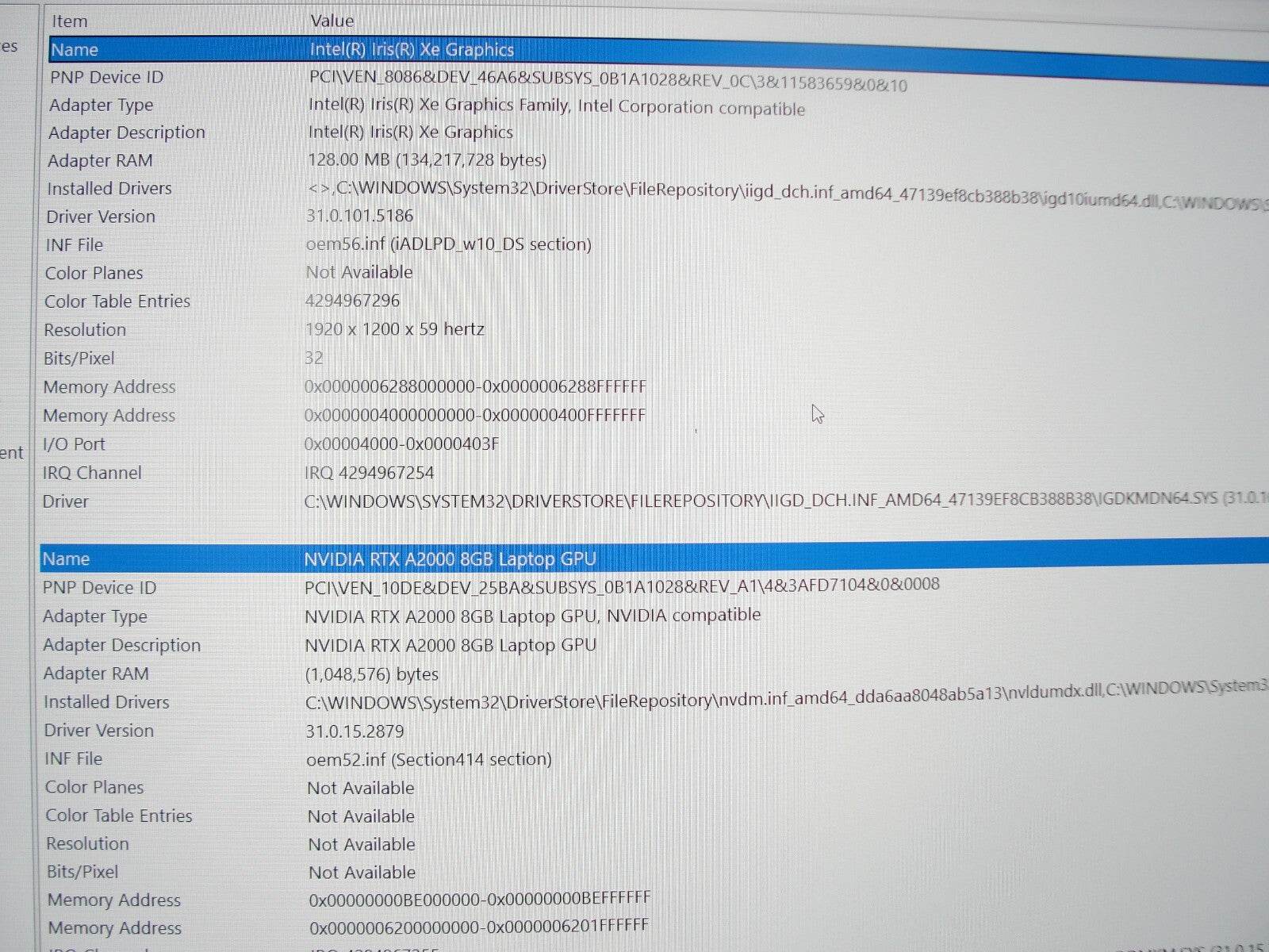 Dell Precision 5570 15.6” WUXGA i7-12700H 2.3GHz 32GB 512GB SSD NV RTX A2000 8GB - Tested Computer Laptop Parts