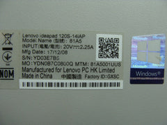 Lenovo IdeaPad 120S-14IAP 14" Bottom Case Base Cover 5CB0P20668