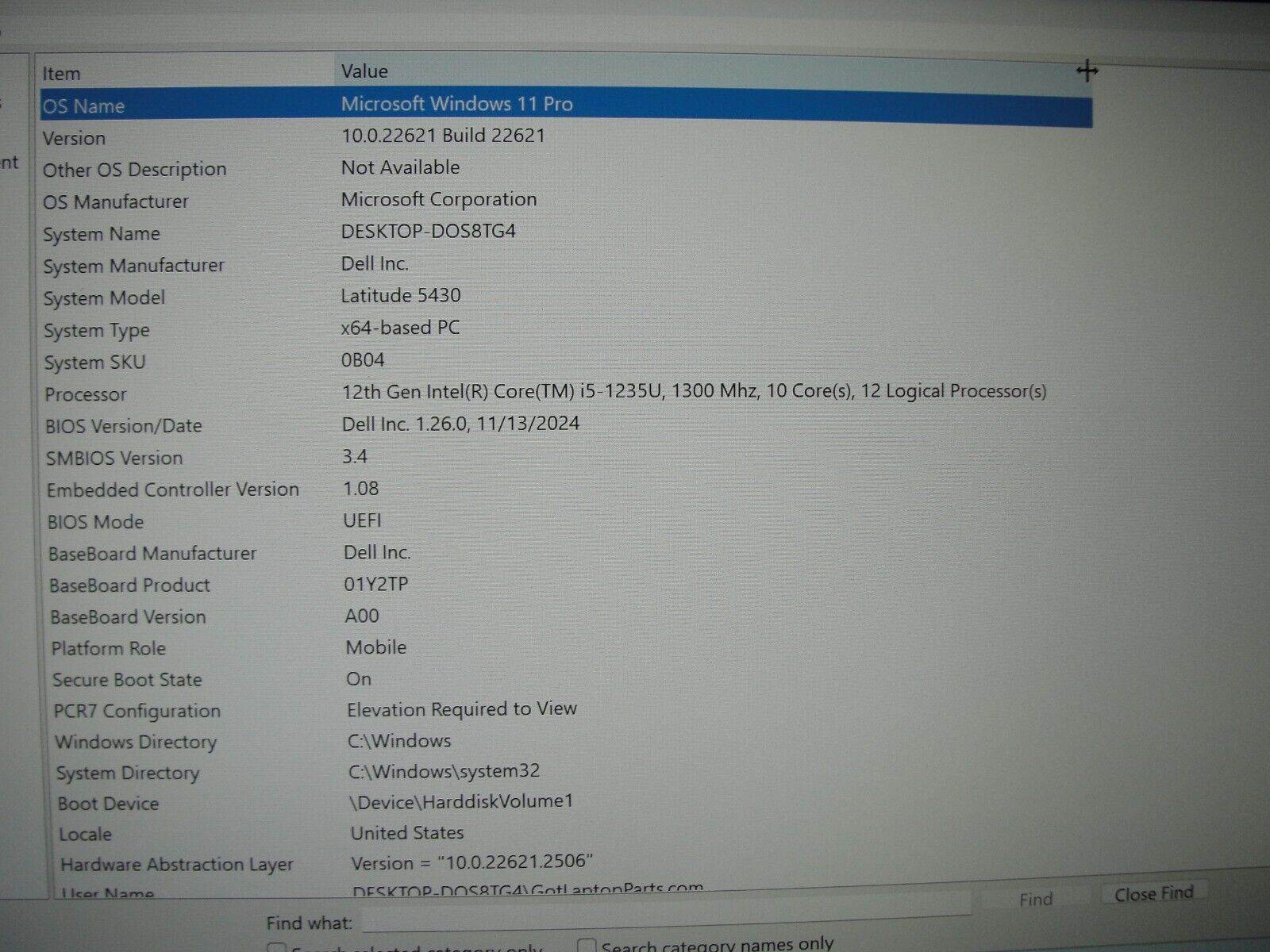 Dell Latitude 5430 14” FHD Intel Core i5-1235U 1.3GHz 16GB 256GB SSD +Charger - Tested Computer Laptop Parts
