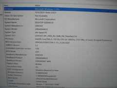 Lenovo ThinkPad E14 14”FHD Intel Core i5-10210U 1.6GHz 8GB HDD Reset 1TB+Charger - Tested Computer Laptop Parts