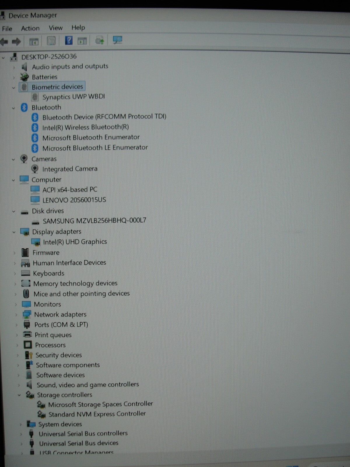 Lenovo ThinkPad T15 Gen1 15.6” FHD Intel Core i5-10210U 1.6GHz 16GB 256GB SSD