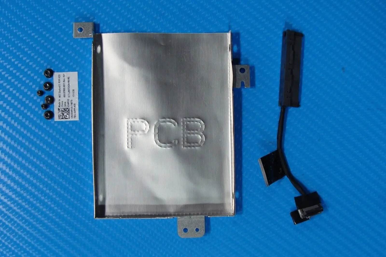 Dell Inspiron 13.3” 5379 HDD Hard Drive Caddy w/Connector & Screws MP89Y 34RG5 - Tested Computer Laptop Parts