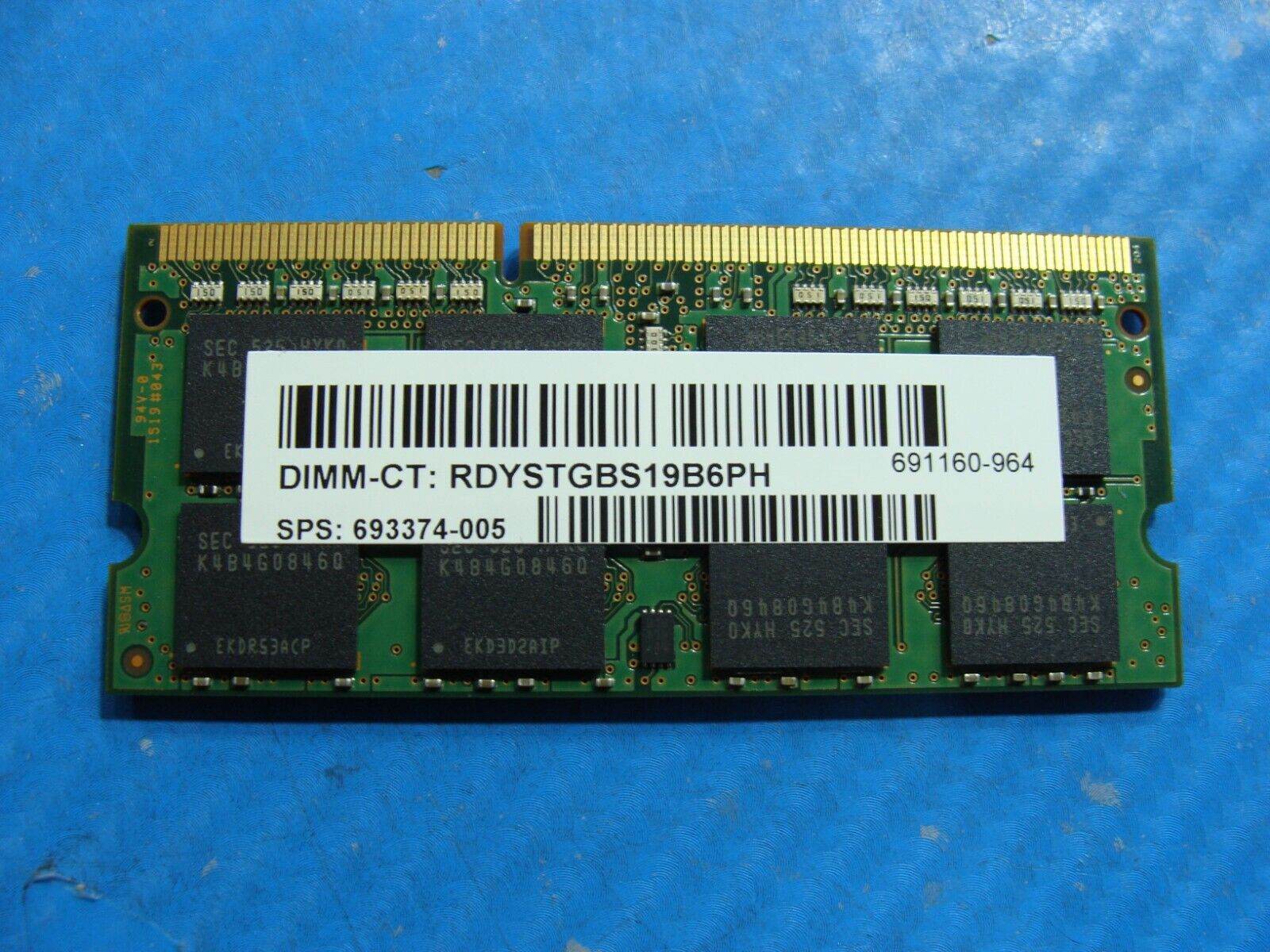 HP m6-w101dx Samsung 8GB 2Rx8 PC3L-12800S Memory RAM SO-DIMM M471B1G73QH0-YK0 - Tested Computer Laptop Parts