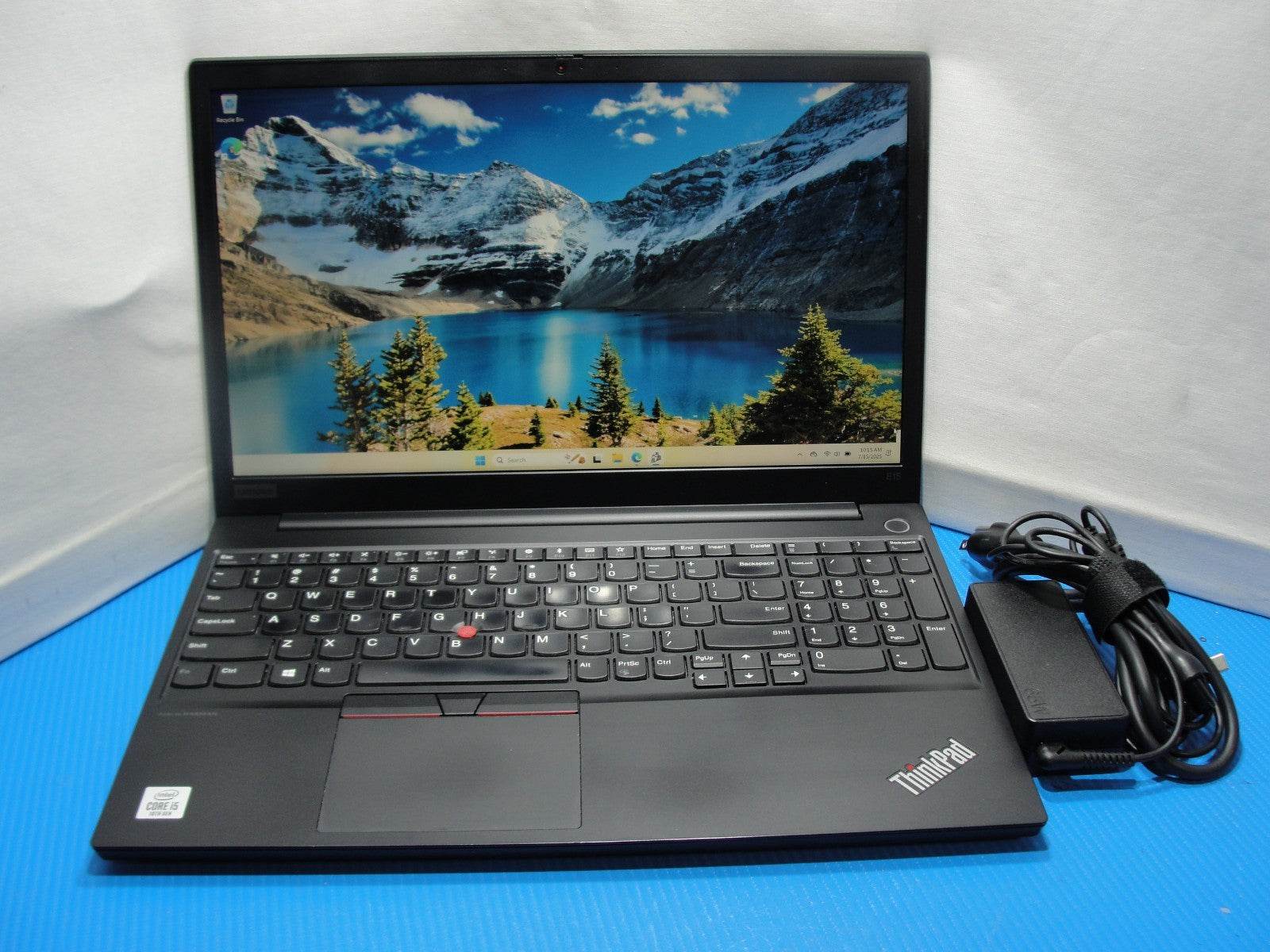 Lenovo ThinkPad E15 15.6” Intel Core i5-10210U 1.6GHz 8GB 256GB Reset SSD - Tested Computer Laptop Parts