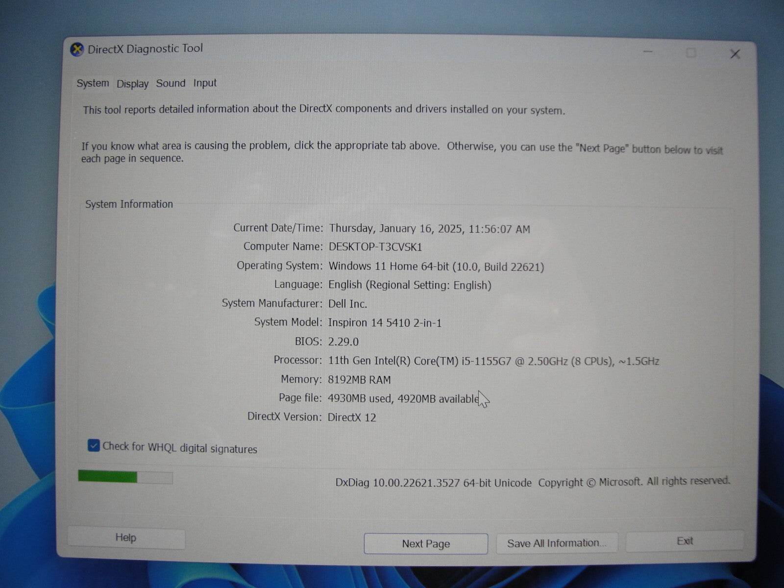 Dell Inspiron 14” 5410 2n1 FHD Intel Core i5-1155G7 2.5GHz 8GB 512GB SSD Charger - Tested Computer Laptop Parts
