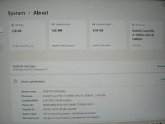 HP EliteBook 840 G7 14” FHD Intel Core i7-10610U 1.8GHz 8GB 256GB SSD + Charger - Tested Computer Laptop Parts