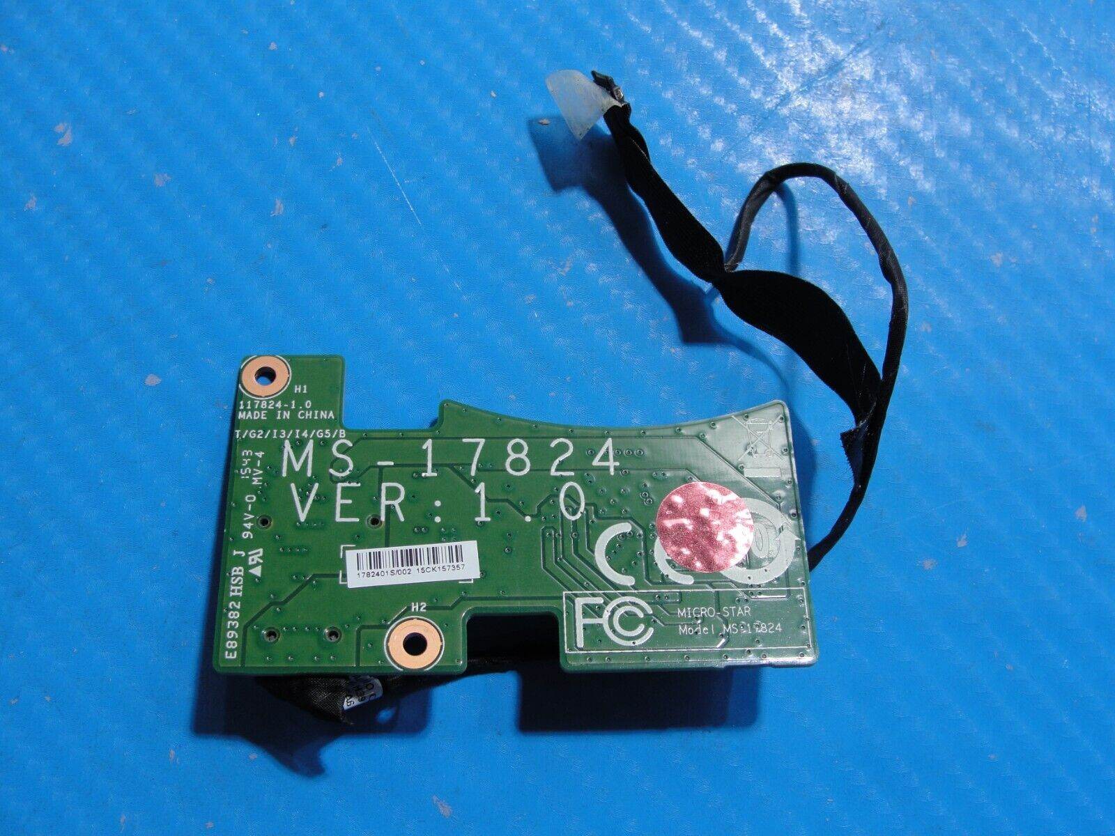 MSI Dominator Pro 17.3” GT72S 6QF OEM Laptop Audio Sub Board w/Cable MS-17824 - Tested Computer Laptop Parts
